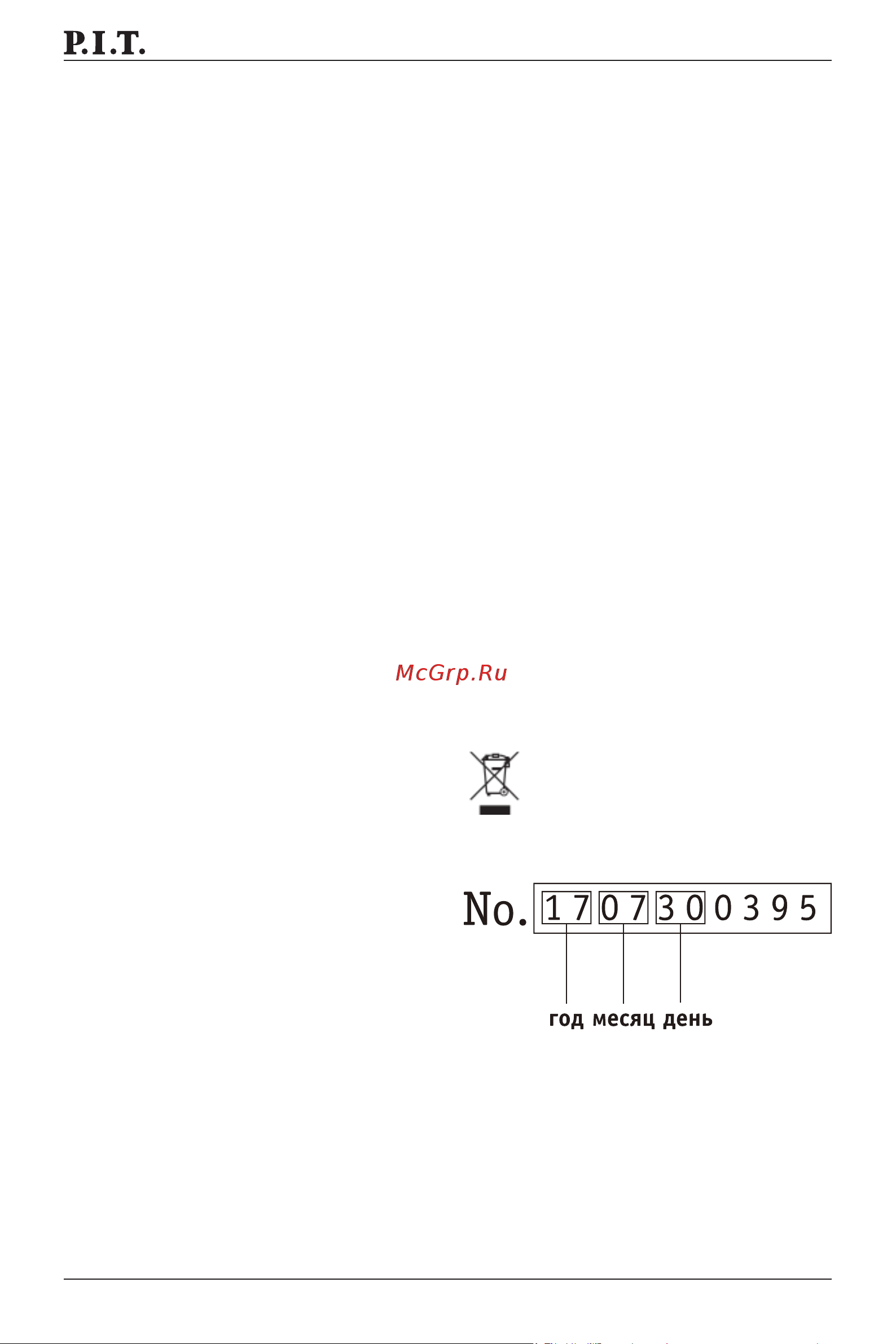P.I.T. 120x100мм,1500Вт, 600-3000об/мин PWP120-C1 Инструкция к товару онлайн [13/20] 841175