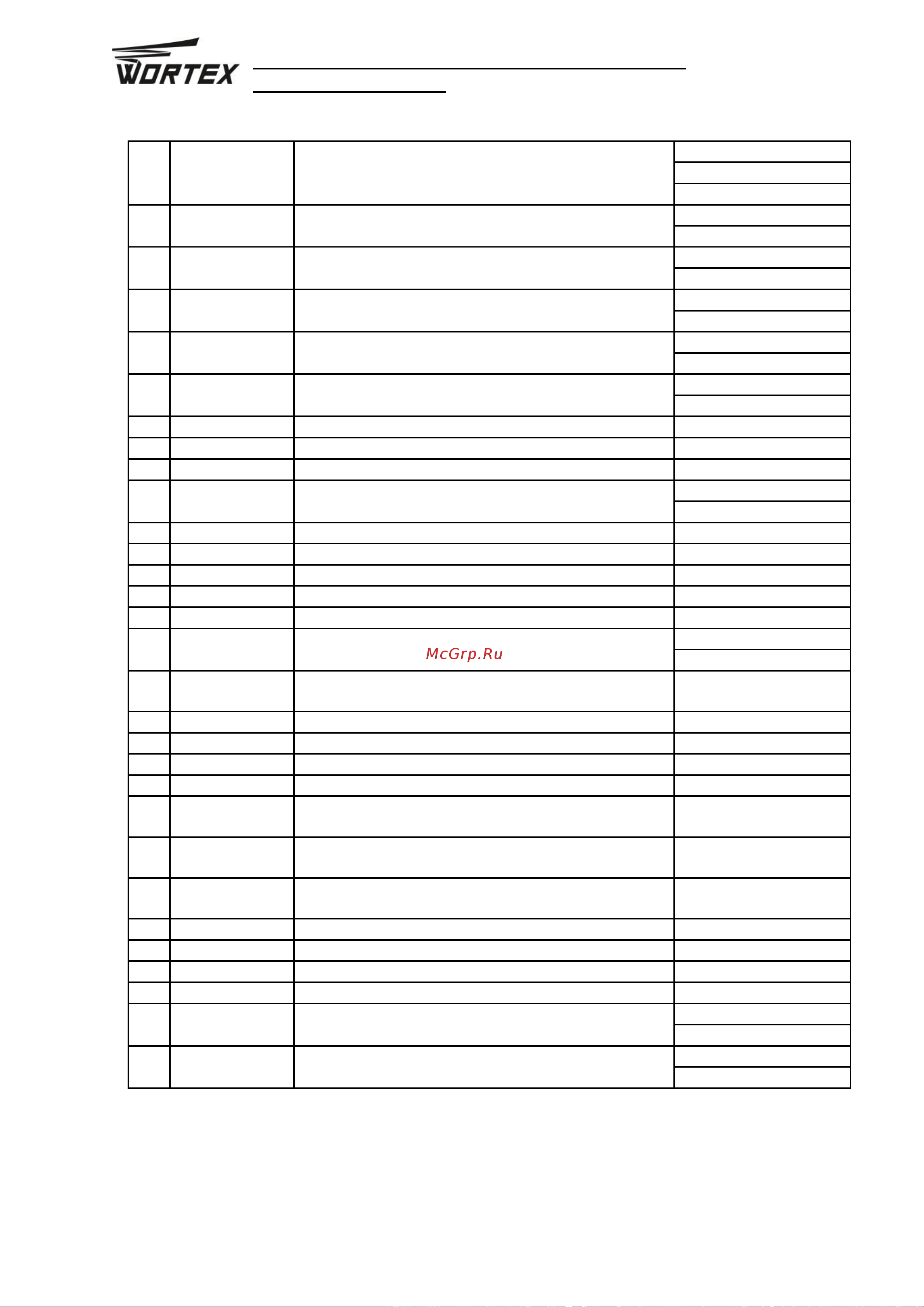 WORTEX WS 1014 S WS1014S00019 Инструкция к товару онлайн [15/15] 841176