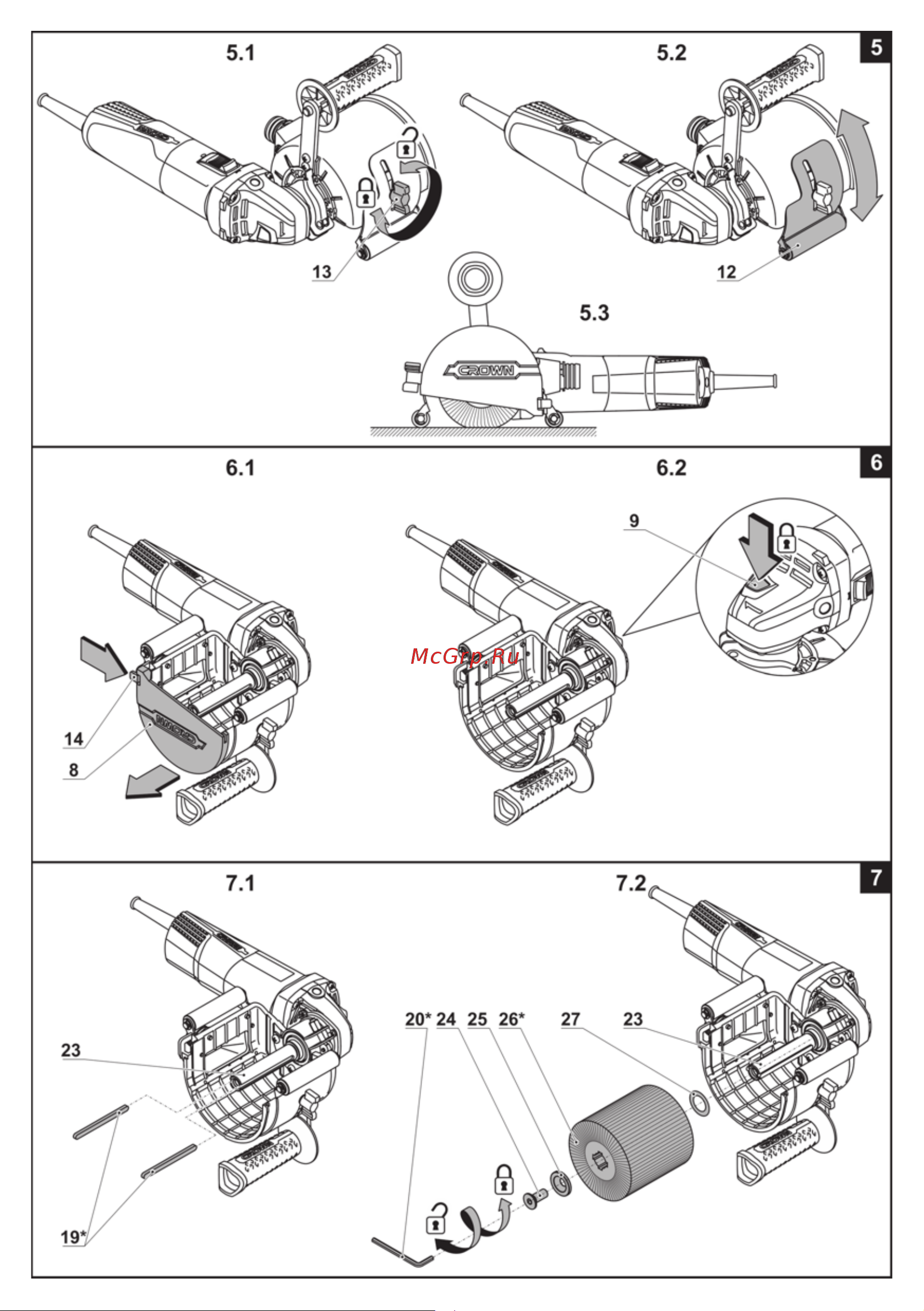 Crown CT13551-110RSV Инструкция к товару онлайн [7/144] 841177