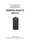 Federica Bugatti INOX LH100 черный (объем 100л) 2051218 Паспорт изделия