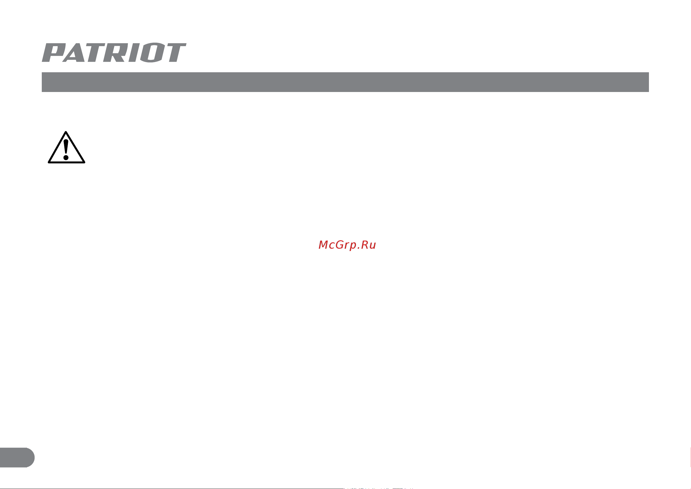 Patriot RS 808 110303808 Инструкция к товару онлайн [4/12] 841676