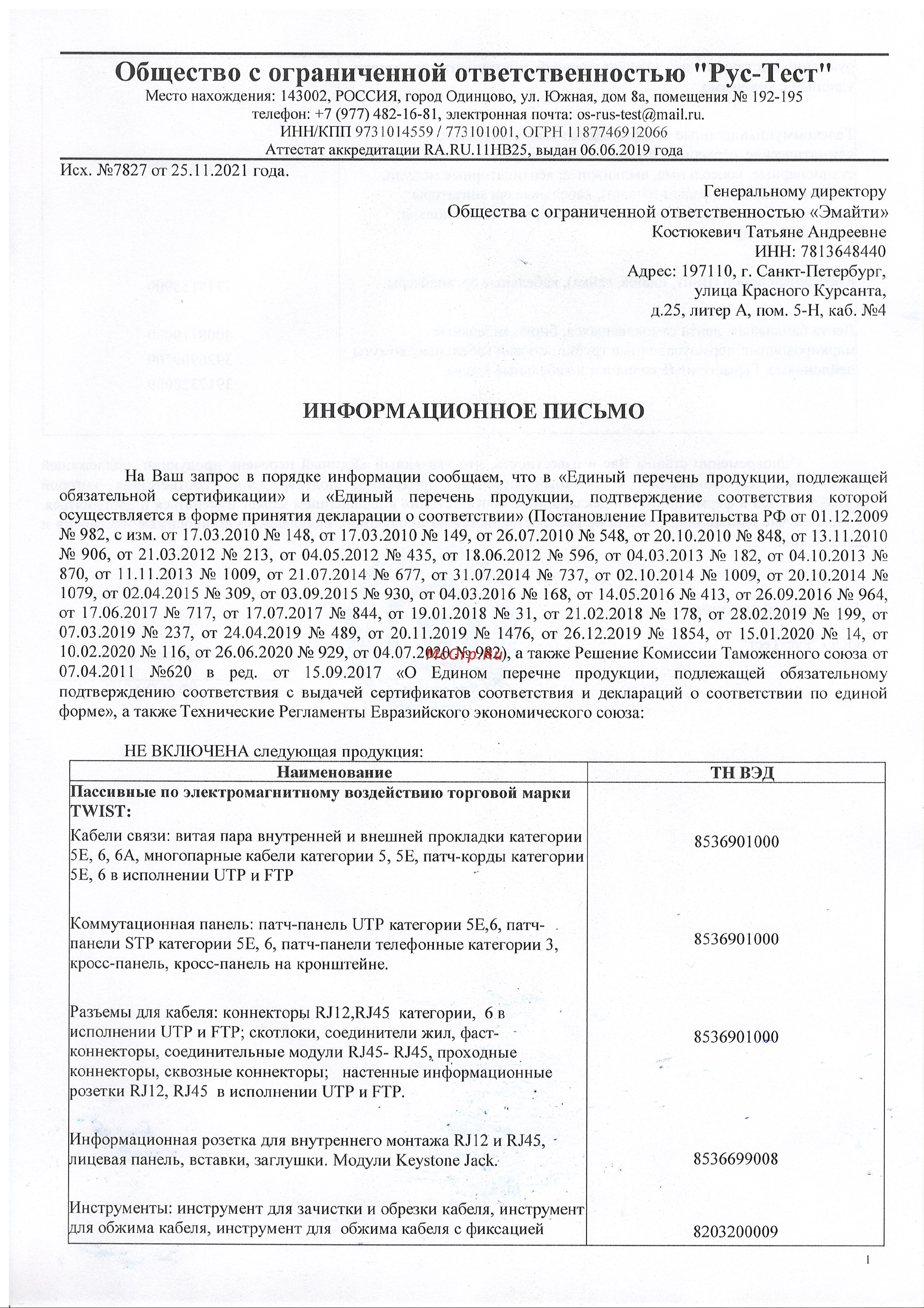 TWIST 160 мм PTST-1001 Отказное письмо СКС TWIST онлайн