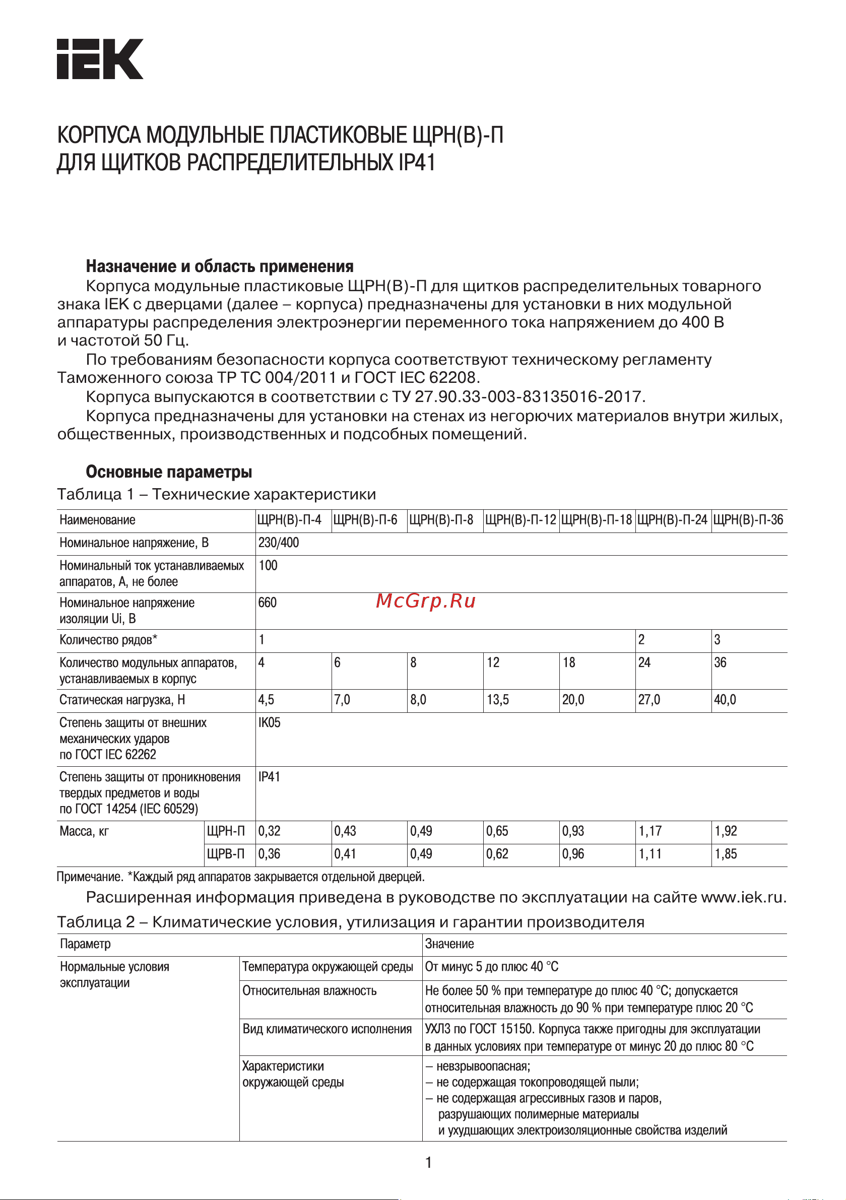 Iek ЩРН-П-12 ИЭК MKP12-N-12-40-10 Инструкция к товару онлайн