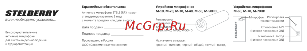 Stelberry M-10 АВ5001825 Инструкция к товару
