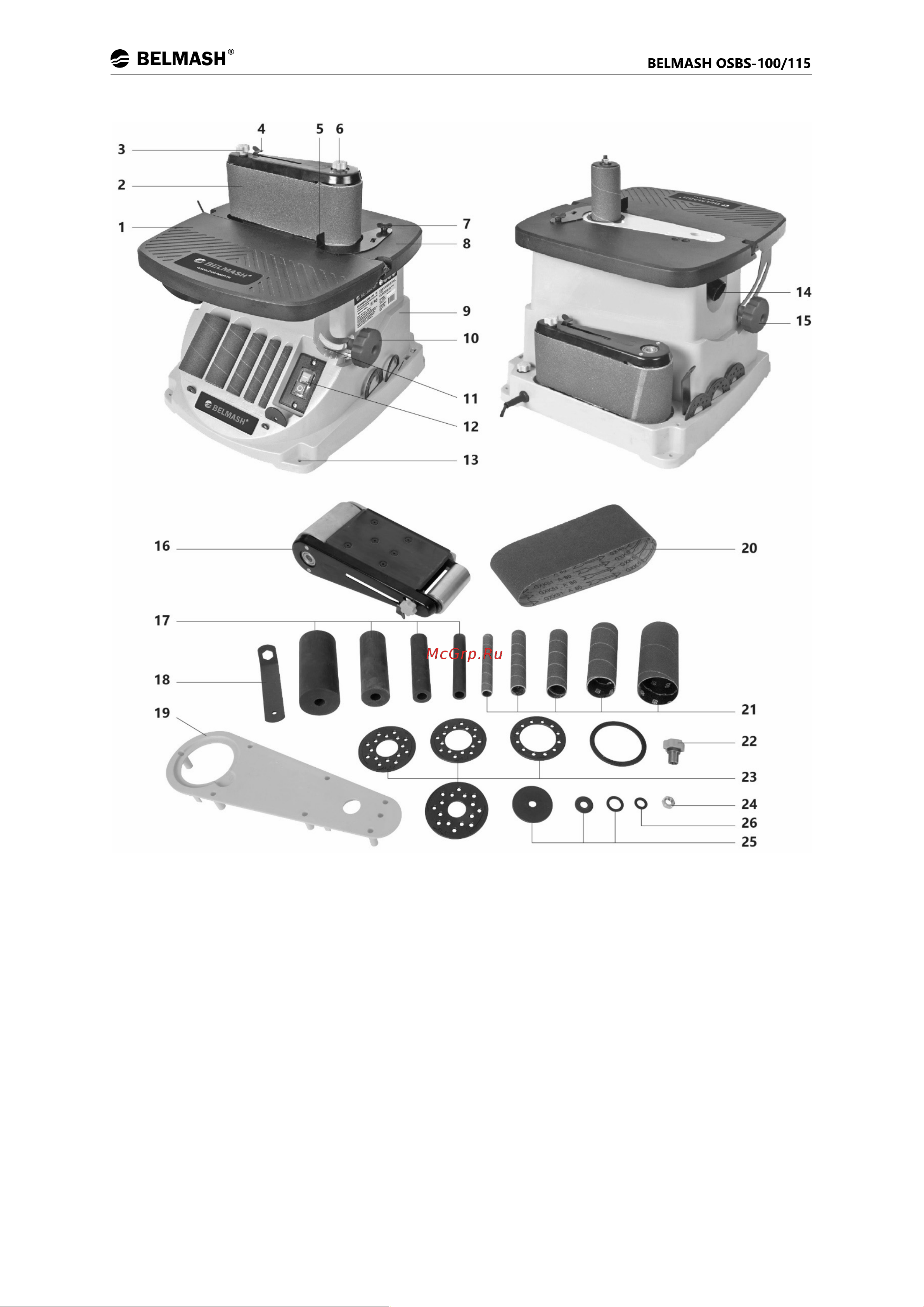 Белмаш BELMASH OSBS-100/115 S205A Инструкция к Белмаш OSBS-100/115 S205A онлайн [6/21] 842250