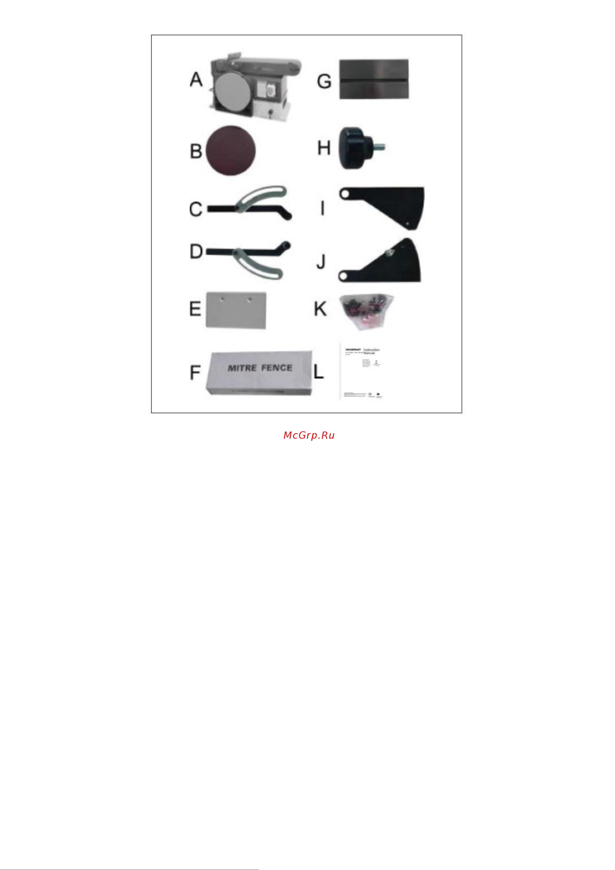 JIB BDS610 B 0.55 кВт, 230 В 0703020391000 0703020426000 Руководство по эксплуатации шлифовального станка JIB BDS 610B онлайн [7/25] 842251
