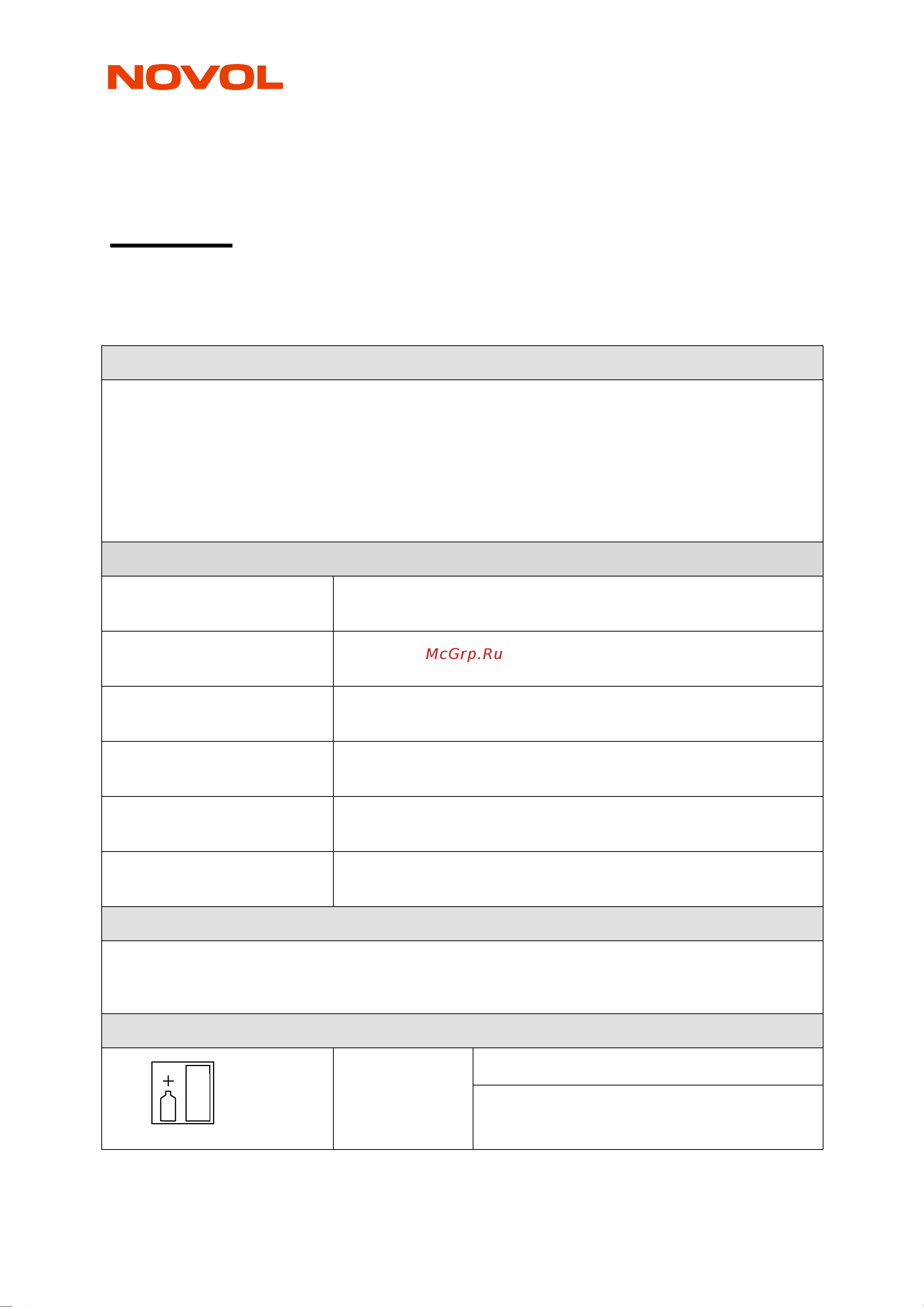 NOVOL Finish 0.75 кг X6119479 Инструкция к NOVOL Finish X6124142 онлайн