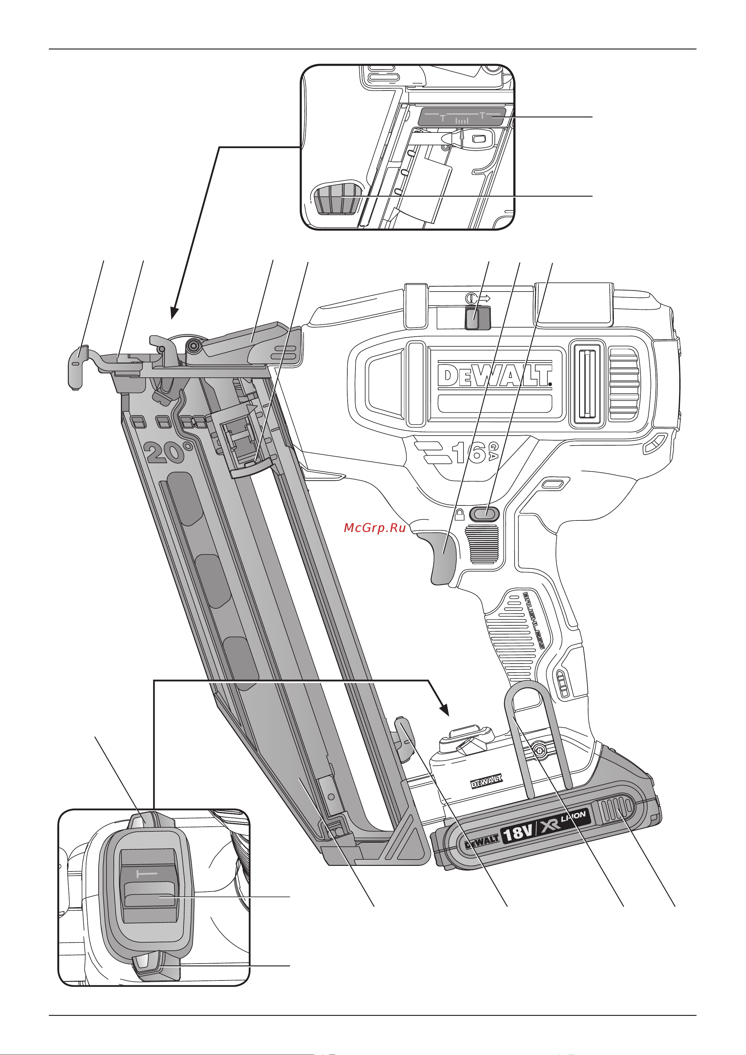 Dewalt 18.0 В XR DCN660N Инструкция к товару онлайн [2/28] 842404