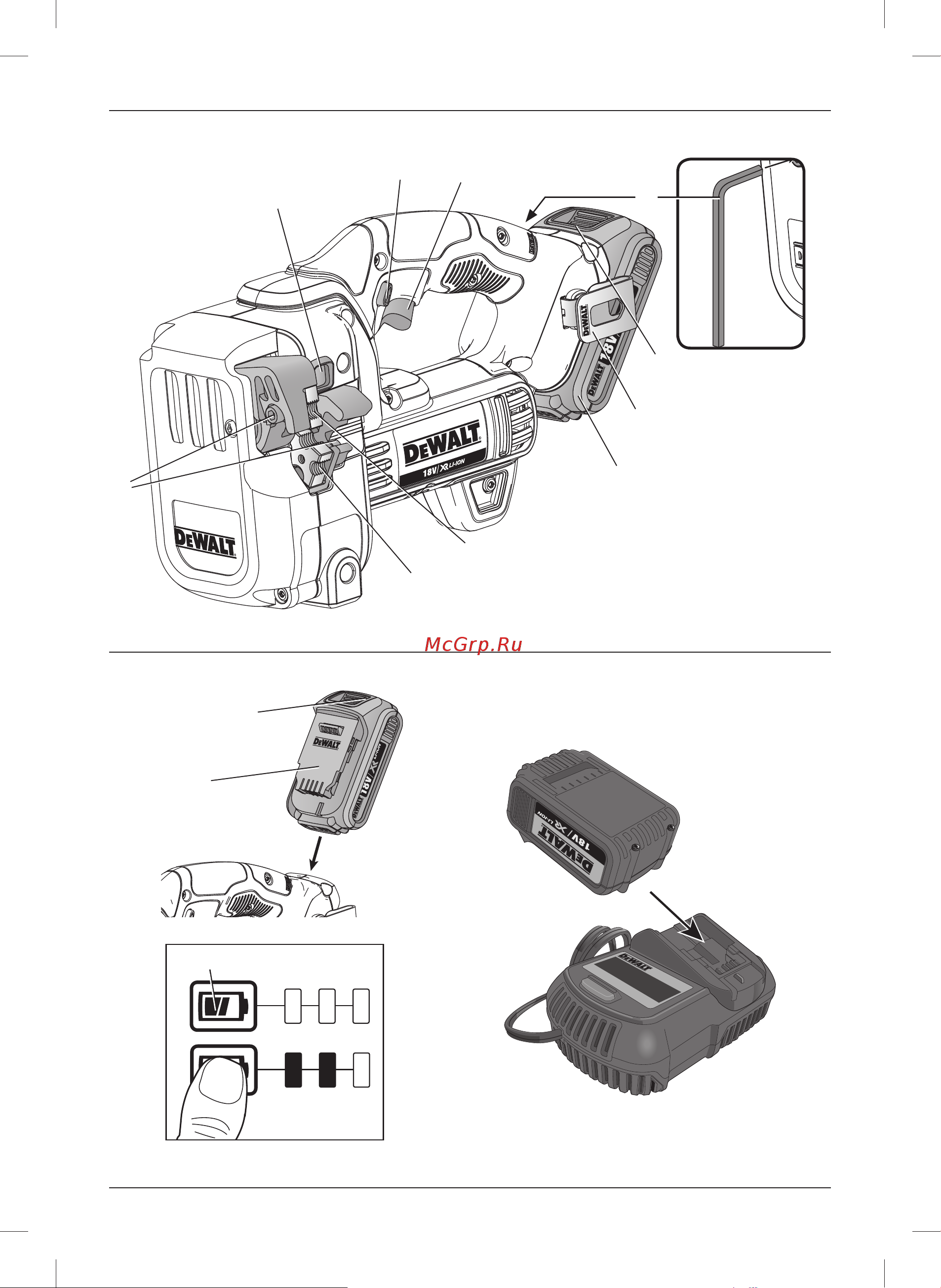 Dewalt 18.0 В XR DCS350N Инструкция к товару онлайн [2/28] 842423