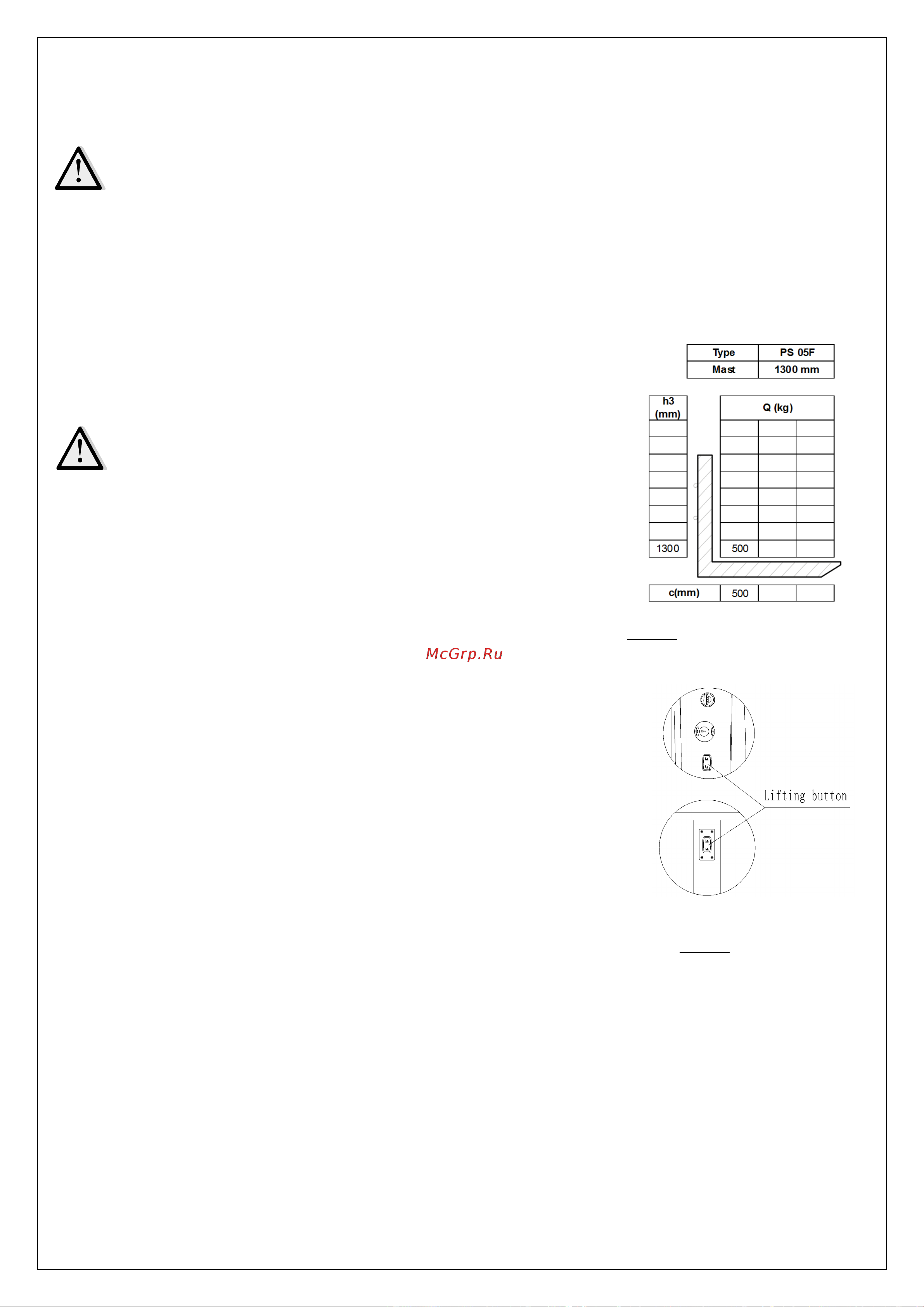 Noblelift PS05F-1300 35138881050 Инструкция к товару онлайн [18/35] 842449