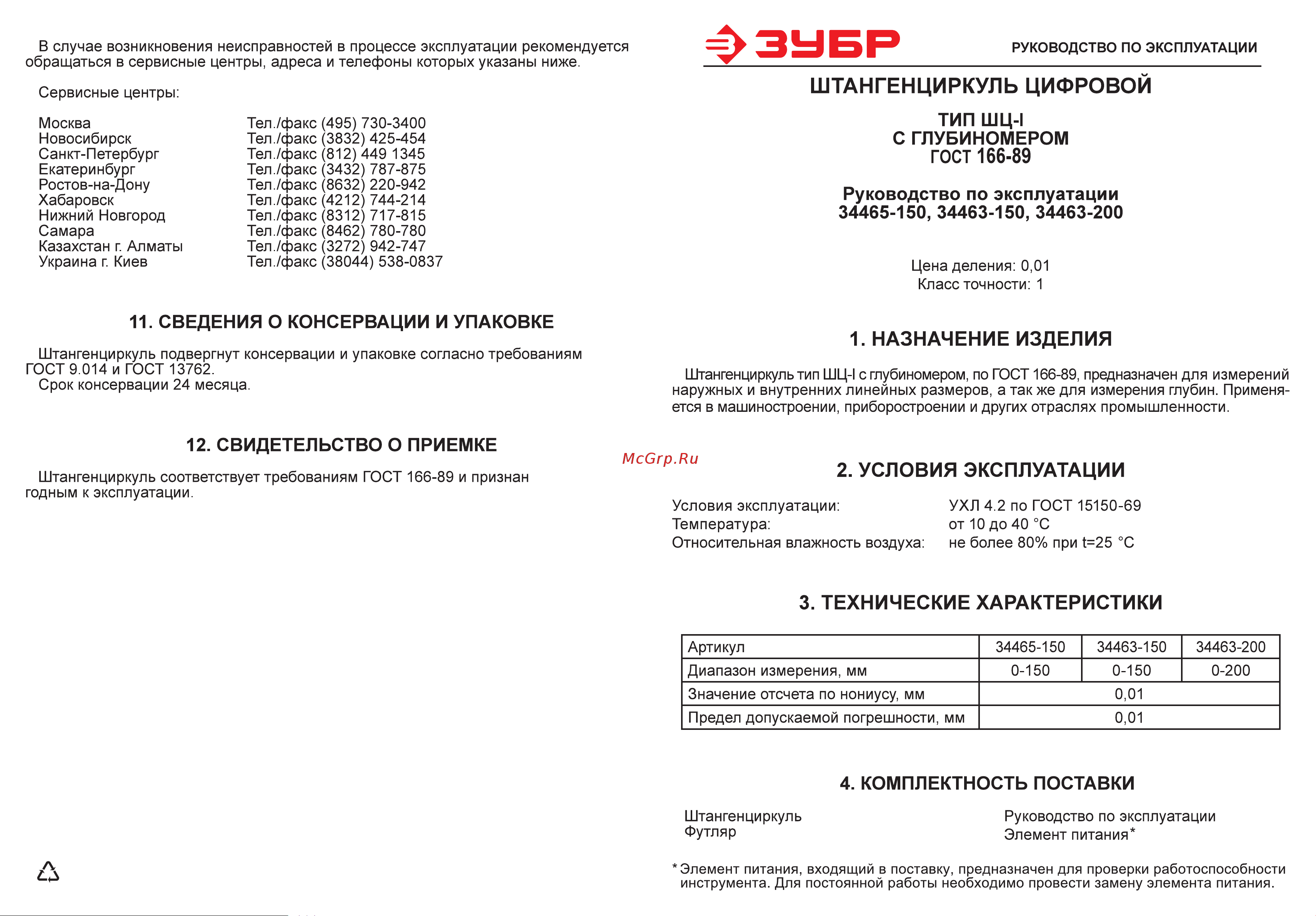 Зубр ЭКСПЕРТ 34463-200 Инструкция к Зубр 34463-200 онлайн