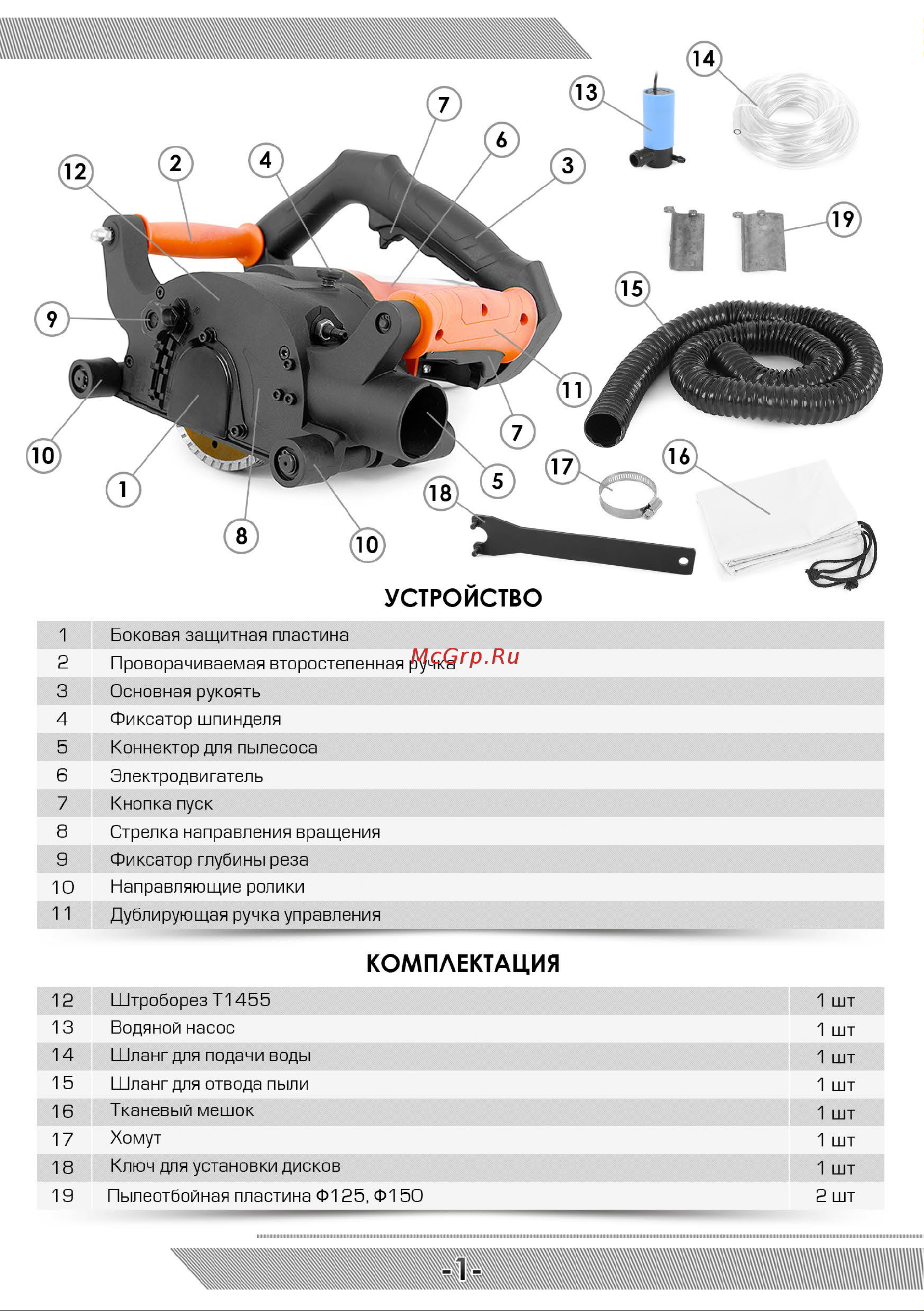 Messer T1455 10-40-145 Инструкция к штроборезу MESSER T1455 онлайн [2/12] 842584