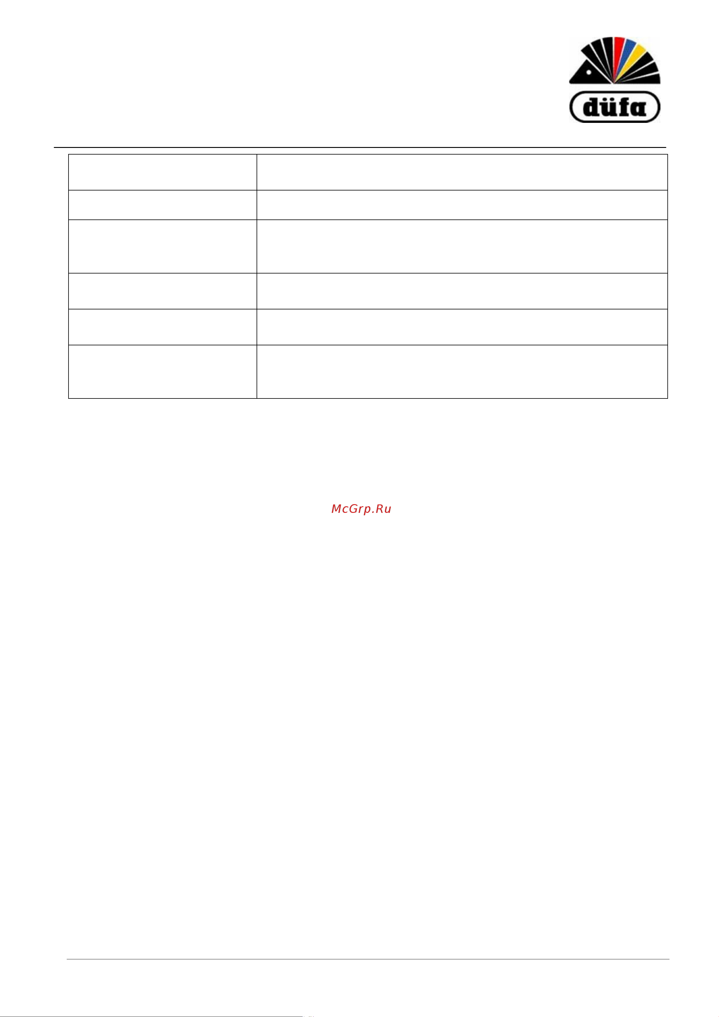 DUFA Silicone Reibeputz 25 кг МП00-009671 Техническая информация онлайн [2/5] 842621