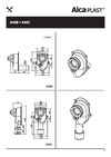Alcadrain DN50, с выходом 40/50 мм, вертикальный выпуск AG210901345 (A45C) Инструкция к Alcadrain A45B DN50 00022275