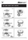 Alcadrain A49CR h-84 мм, слив крышка D-115 мм 00023231 Инструкция к Alcadrain 00023231