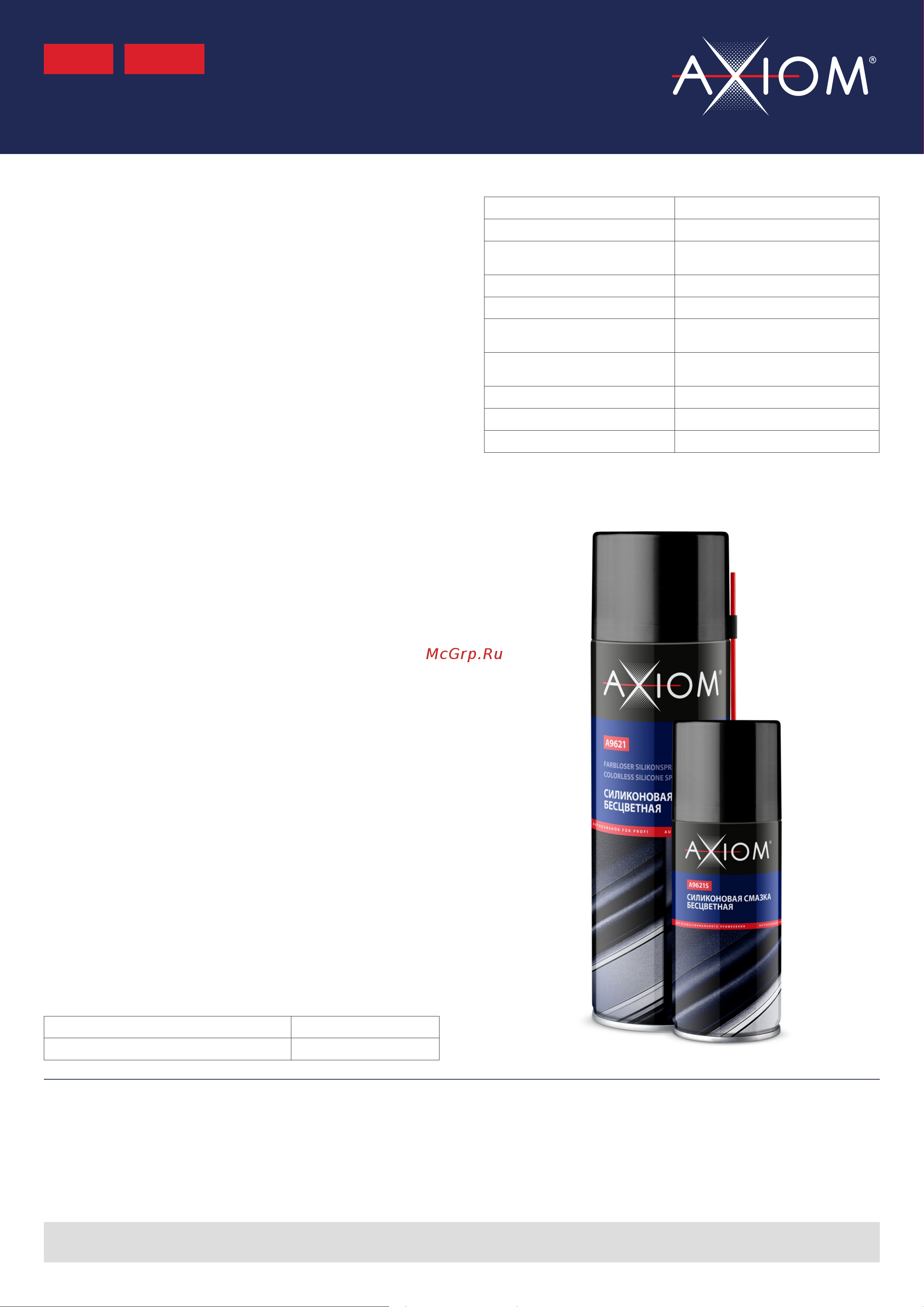 Axiom 11604814 Силиконовая смазка бесцветная 650 мл AXIOM 11604814 онлайн