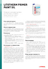 Litokol Litotherm Primer Paint Sil бесцветный, 10 кг канистра 428490008 Лист технической информации