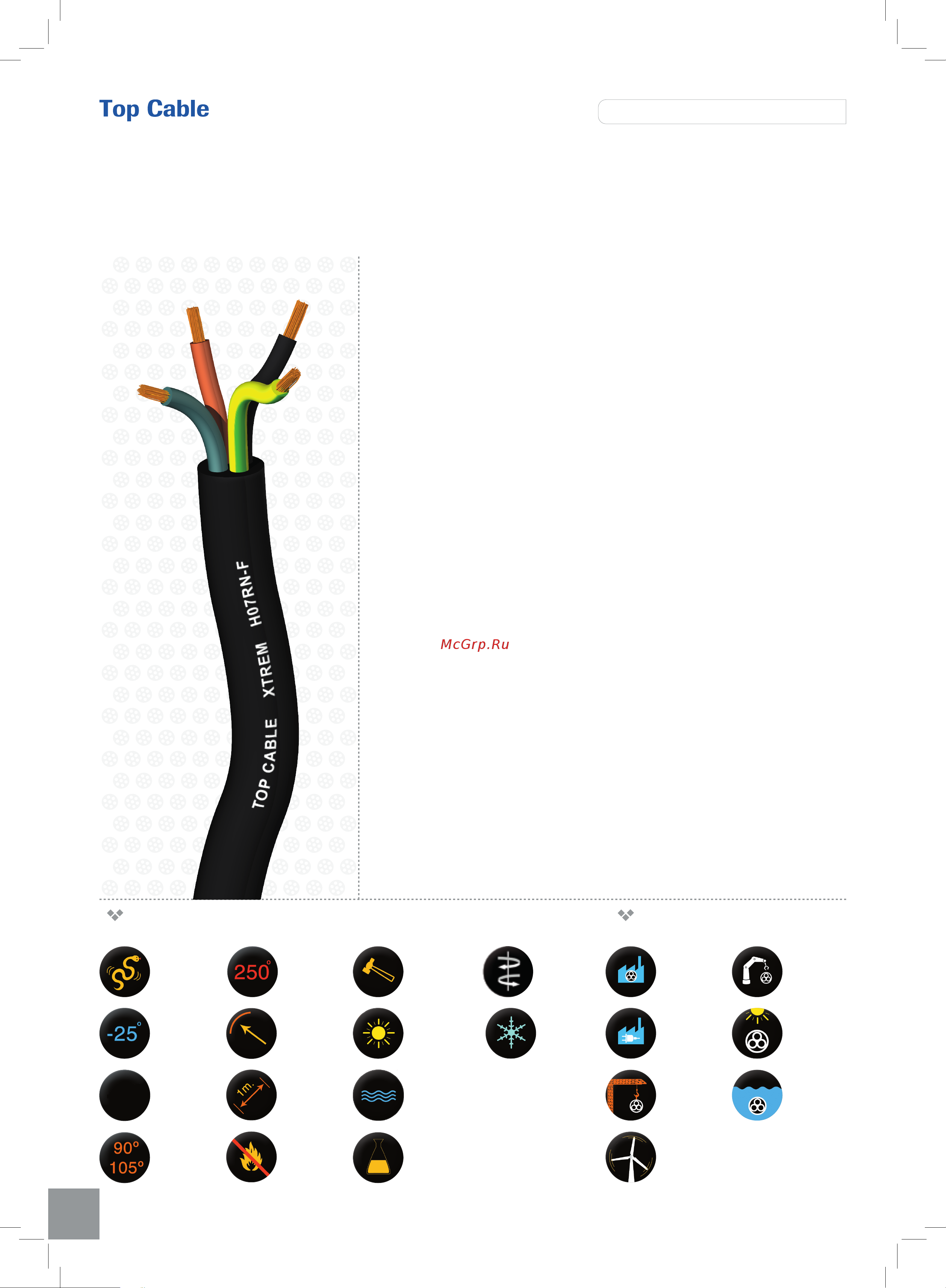 Top cable 10 метров 3004004GR10RU Техническая документация и характеристики онлайн