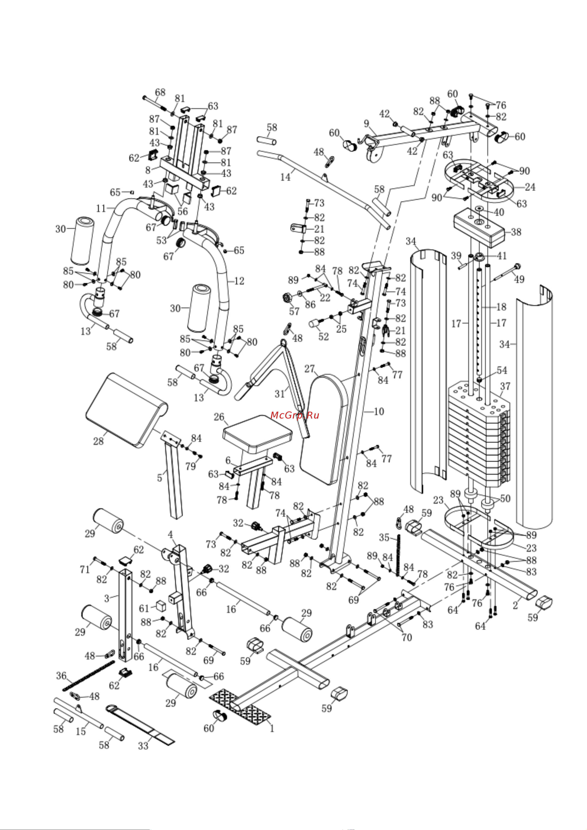 Unixfit UNIX Fit BLOCK MAX BSBLMAX Инструкция к UNIXFIT UNIX Fit BLOCK MAX онлайн [3/15] 843010