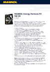 MANNOL ENERGY FORMULA FR 5W-30 1 л 1094 Инструкция к MANNOL ENERGY FORMULA FR 5W-30 1094