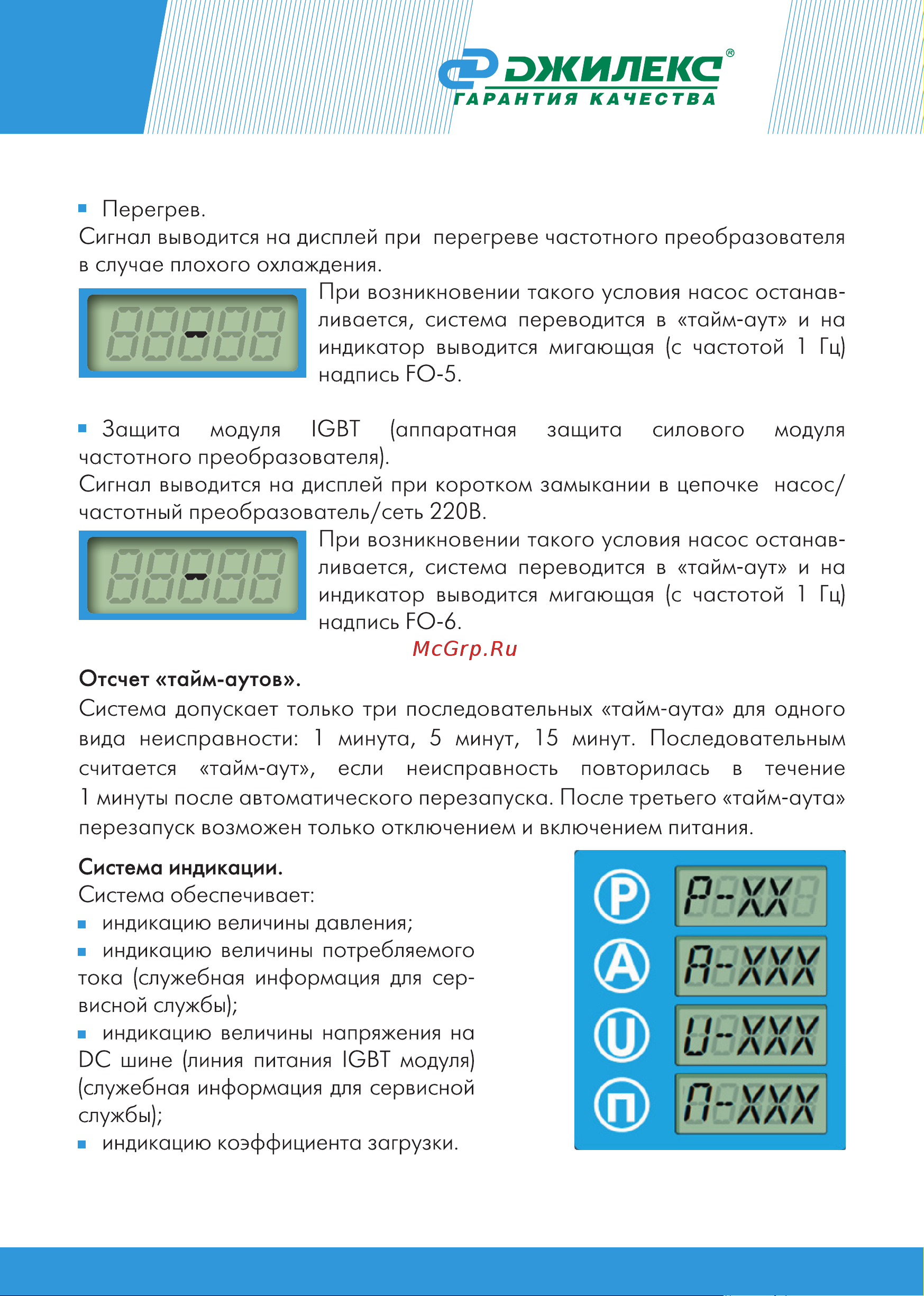 Джилекс ВОДОМЕТ 55/75-Ч  8132 Инструкция онлайн [11/32] 843141