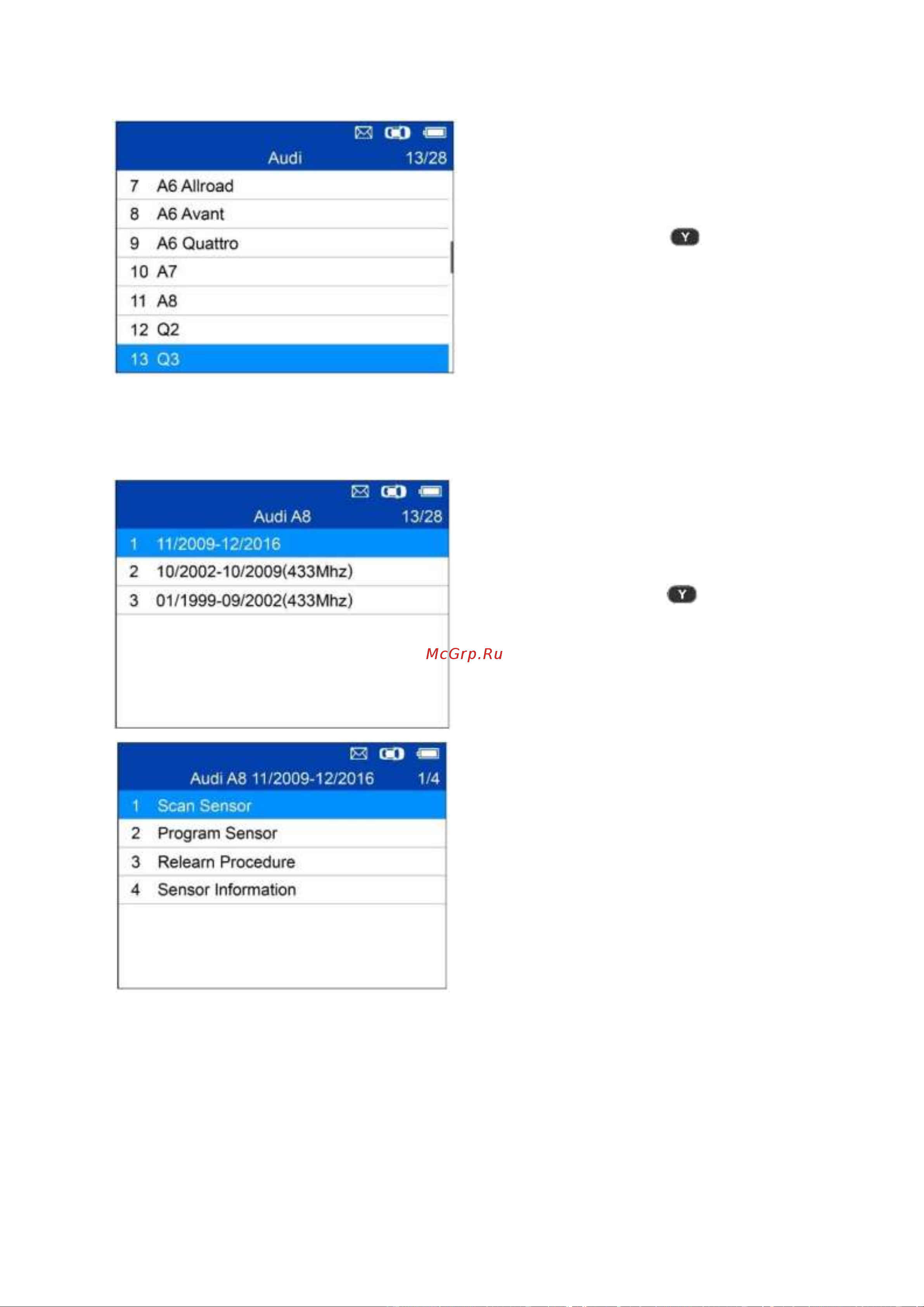 Autel MaxiTPMS TS508WF, OBD2 00-00010227 101000679 Руководство пользователя TS508 онлайн [13/75] 843291