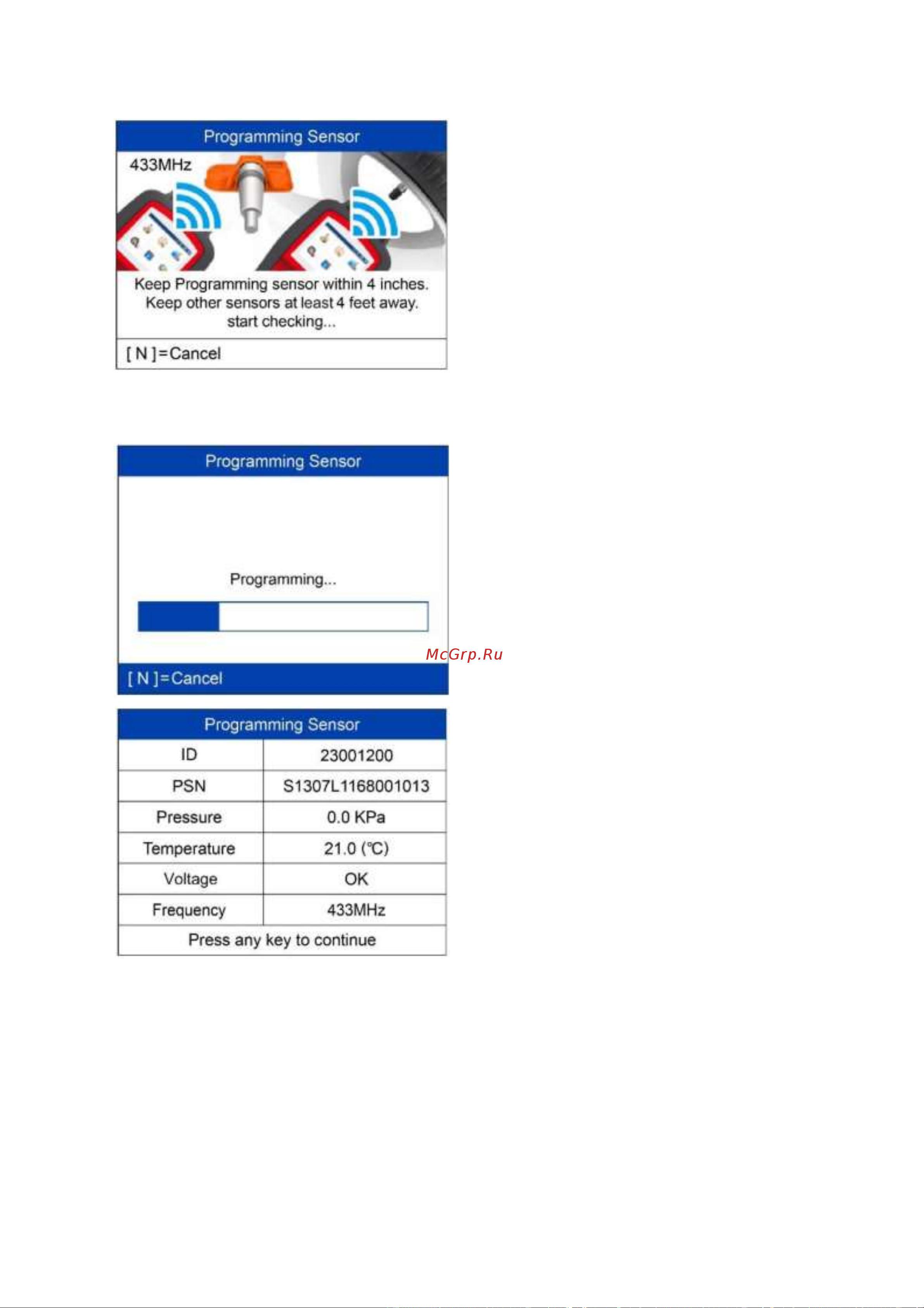 Autel MaxiTPMS TS508WF, OBD2 00-00010227 101000679 Руководство пользователя TS508 онлайн [18/75] 843291