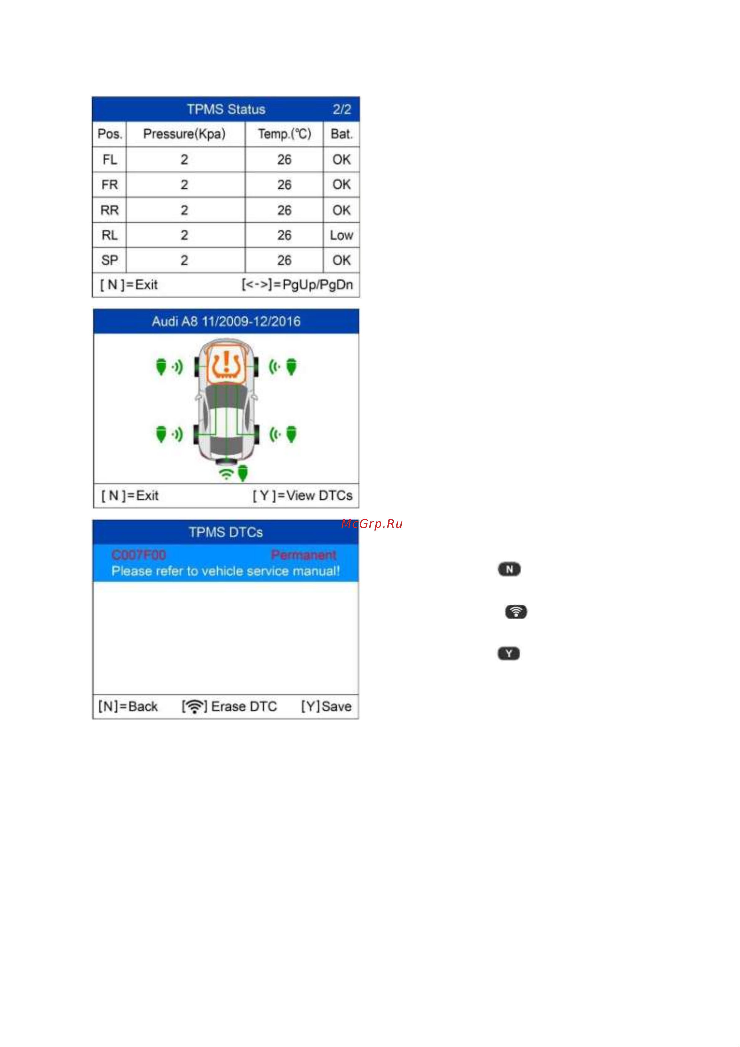 Autel MaxiTPMS TS508WF, OBD2 00-00010227 101000679 Руководство пользователя TS508 онлайн [34/75] 843291