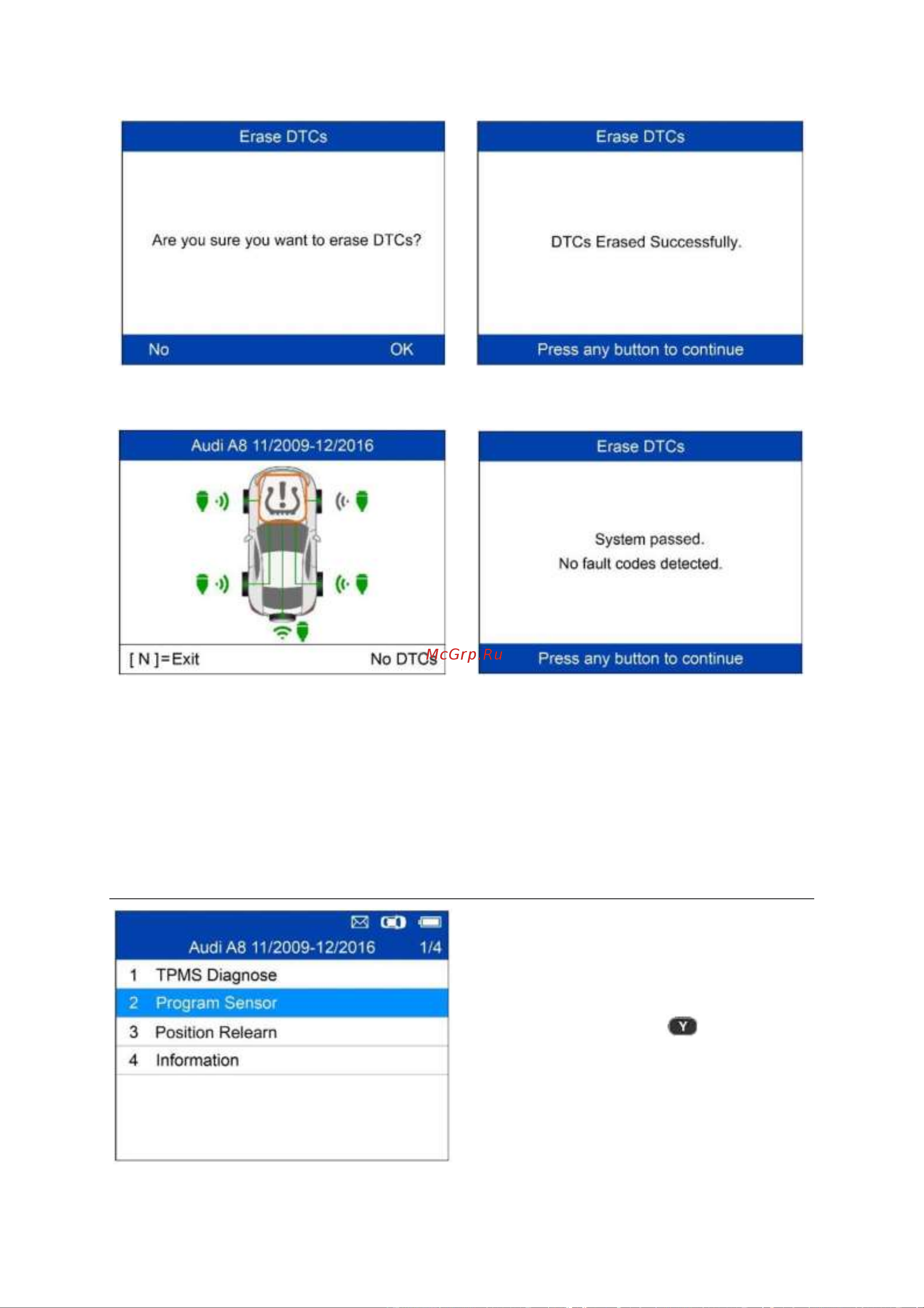 Autel MaxiTPMS TS508WF, OBD2 00-00010227 101000679 Руководство пользователя TS508 онлайн [35/75] 843291