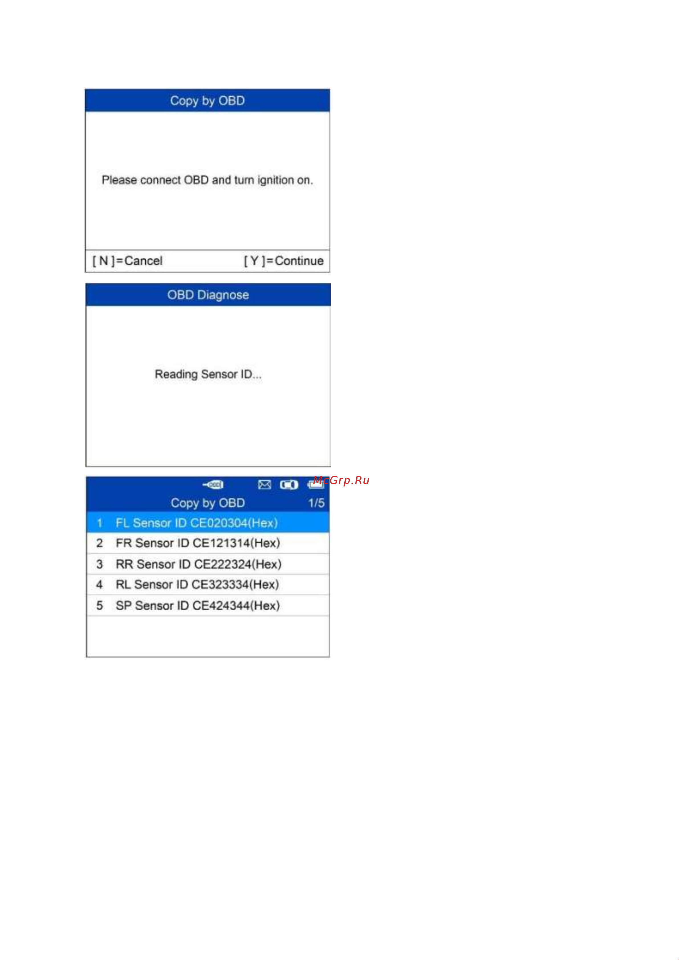 Autel MaxiTPMS TS508WF, OBD2 00-00010227 101000679 Руководство пользователя TS508 онлайн [37/75] 843291