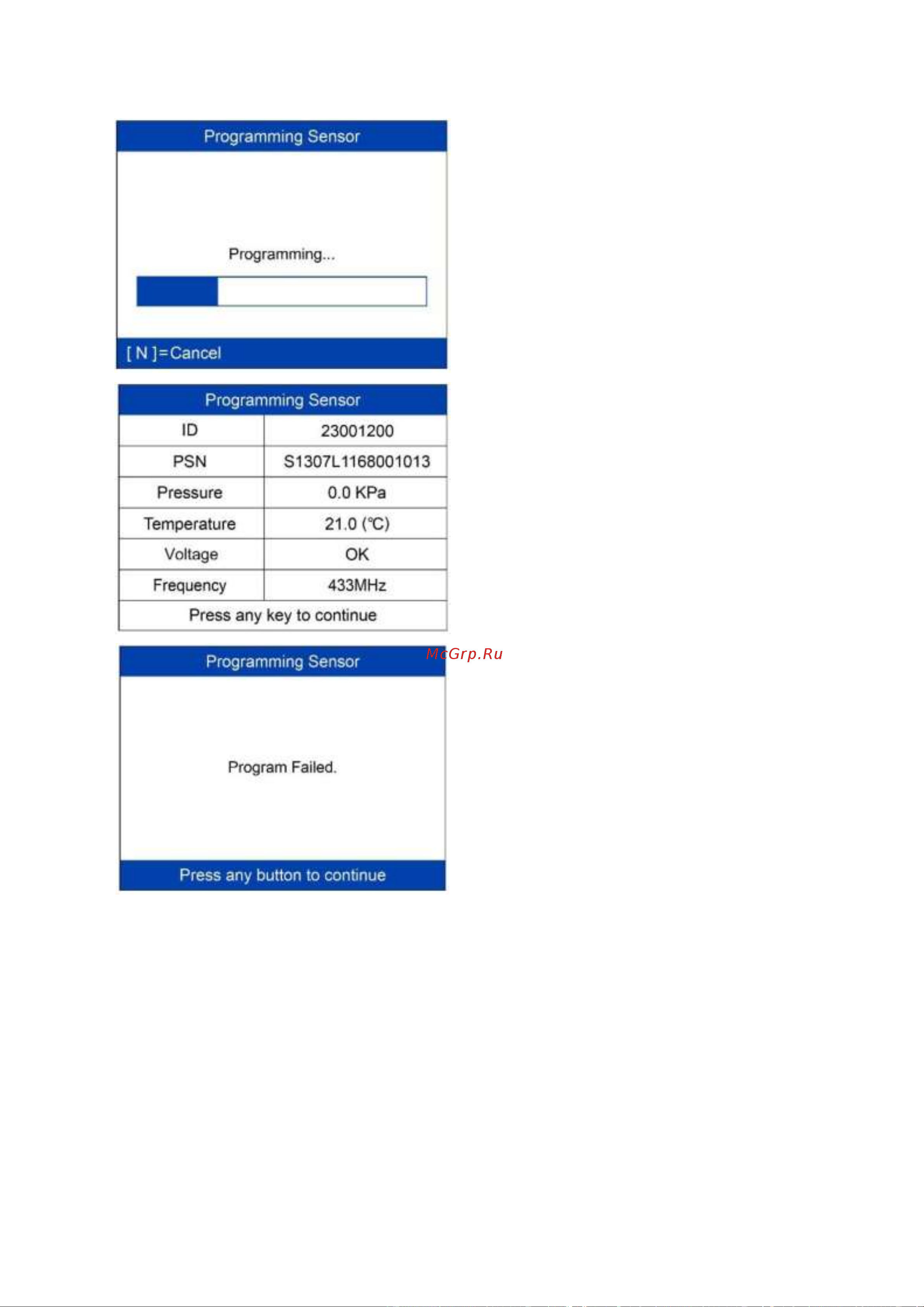 Autel MaxiTPMS TS508WF, OBD2 00-00010227 101000679 Руководство пользователя TS508 онлайн [42/75] 843291