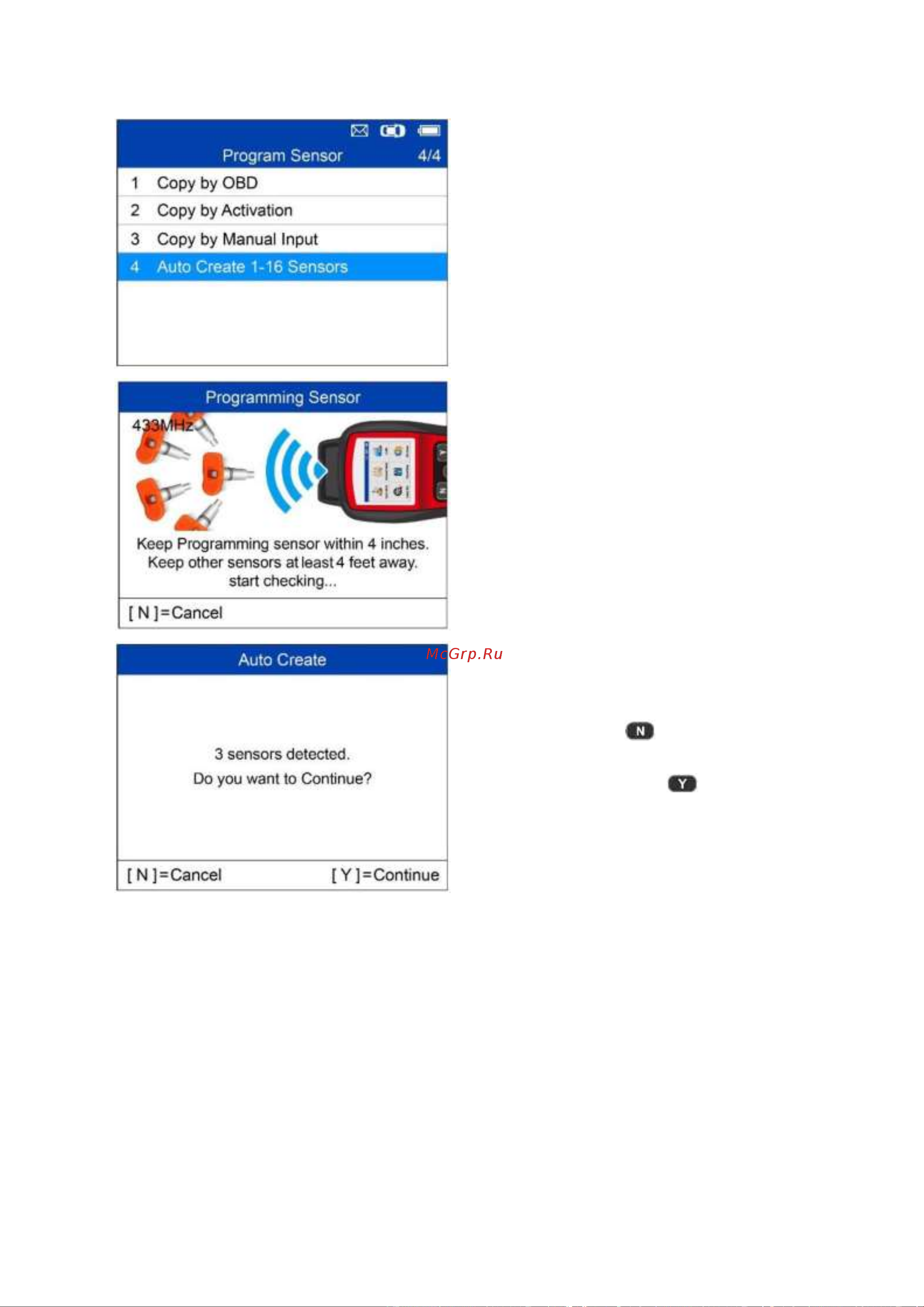Autel MaxiTPMS TS508WF, OBD2 00-00010227 101000679 Руководство пользователя TS508 онлайн [46/75] 843291