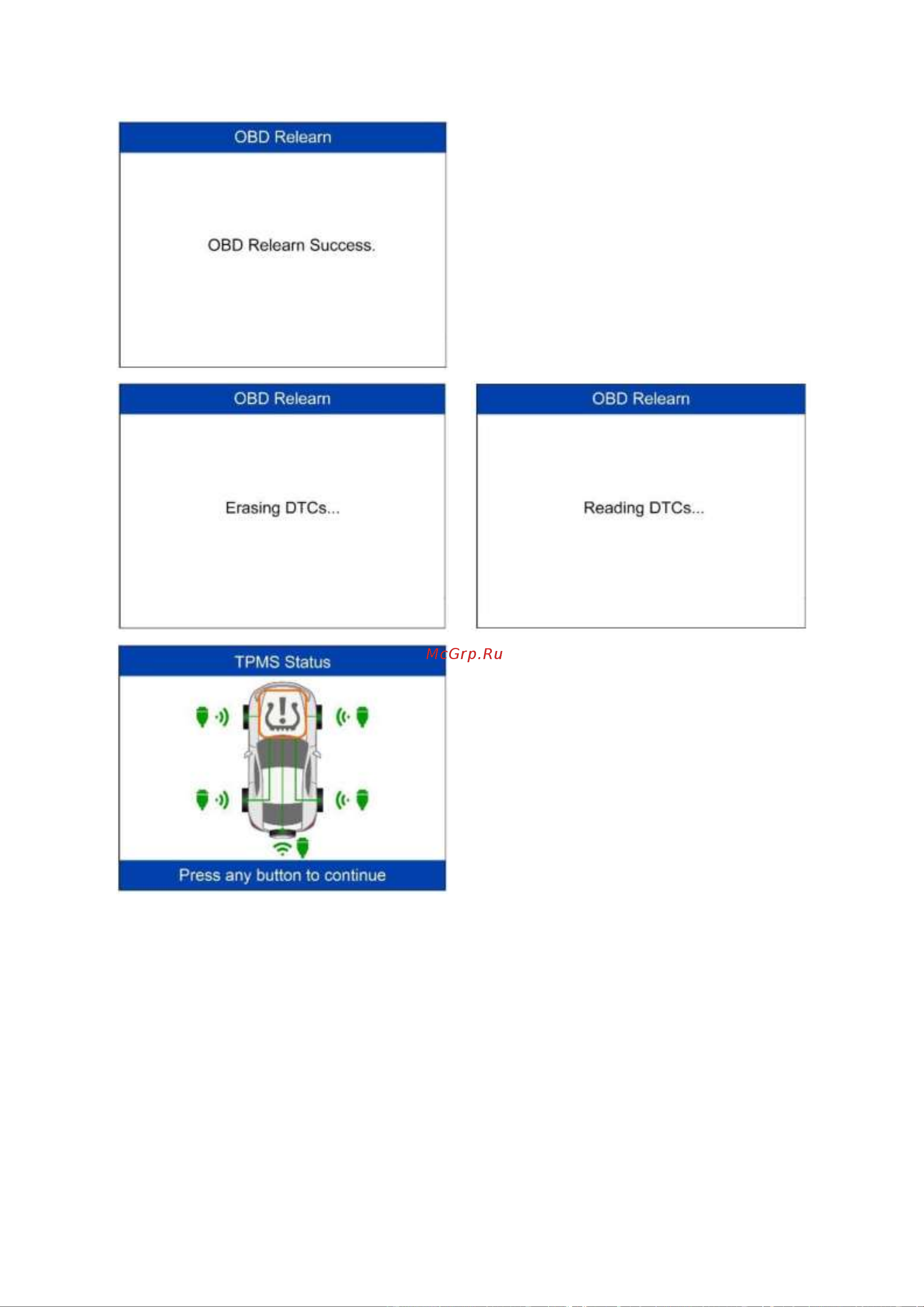Autel MaxiTPMS TS508WF, OBD2 00-00010227 101000679 Руководство пользователя TS508 онлайн [52/75] 843291