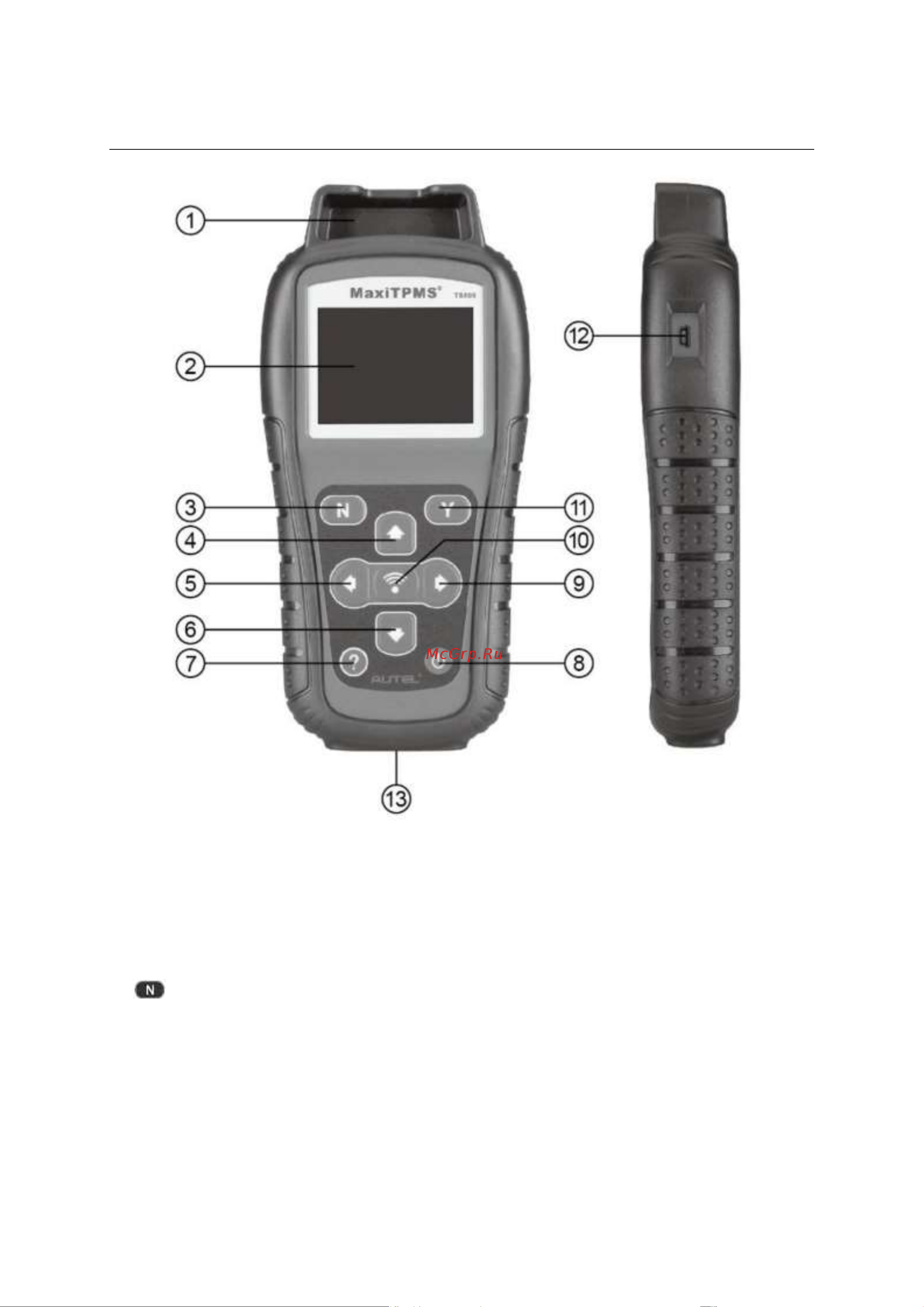 Autel MaxiTPMS TS508WF, OBD2 00-00010227 101000679 Руководство пользователя TS508 онлайн [7/75] 843291