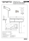 BEMETA HELP U образная, с опорной ножкой, 813 mm 301102082N Инструкция к BEMETA HELP 301102082N