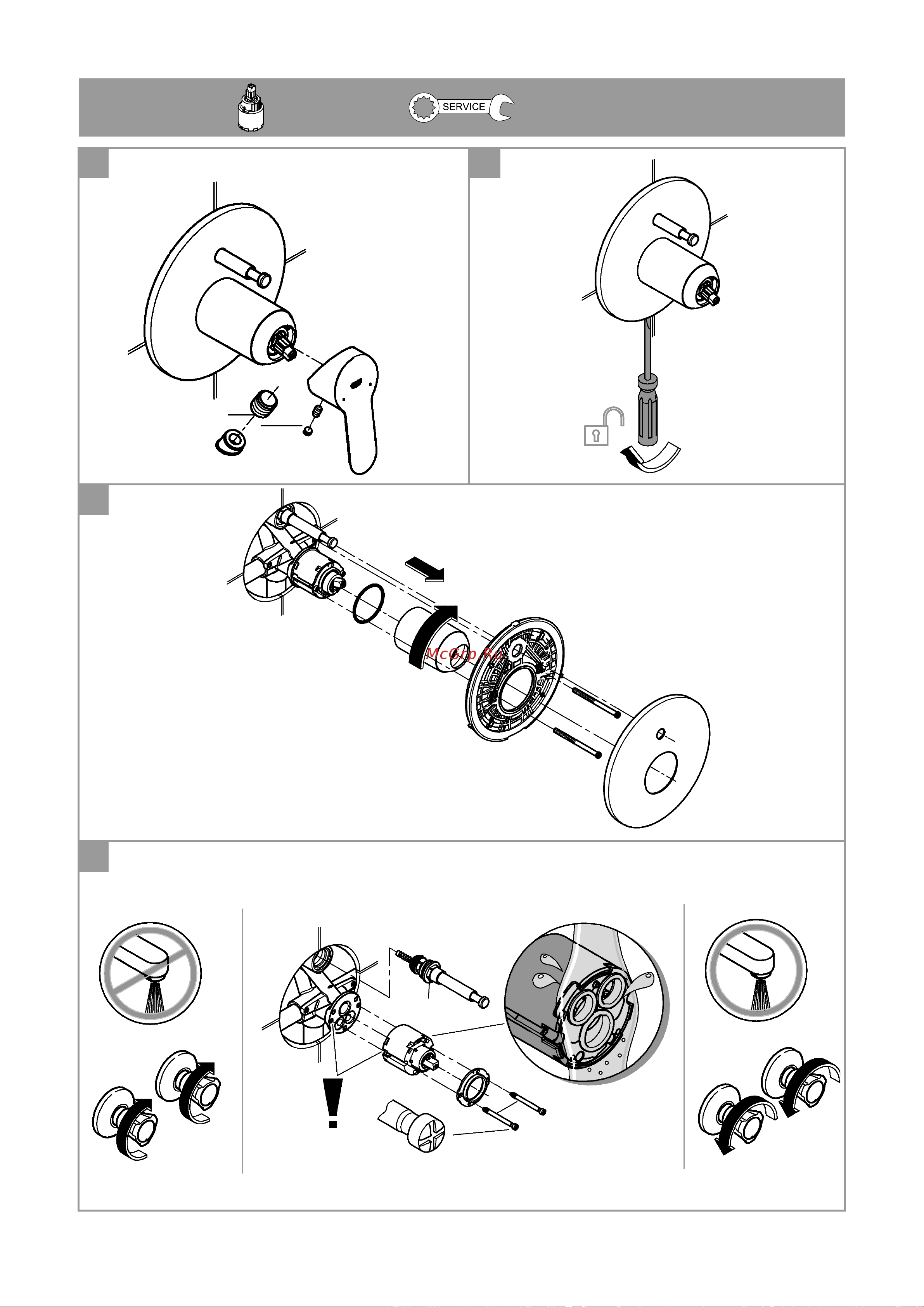 Grohe BauEdge со встроенным механизмом 29078000 Инструкция к Grohe BauEdge 29078000 онлайн [10/12] 843802