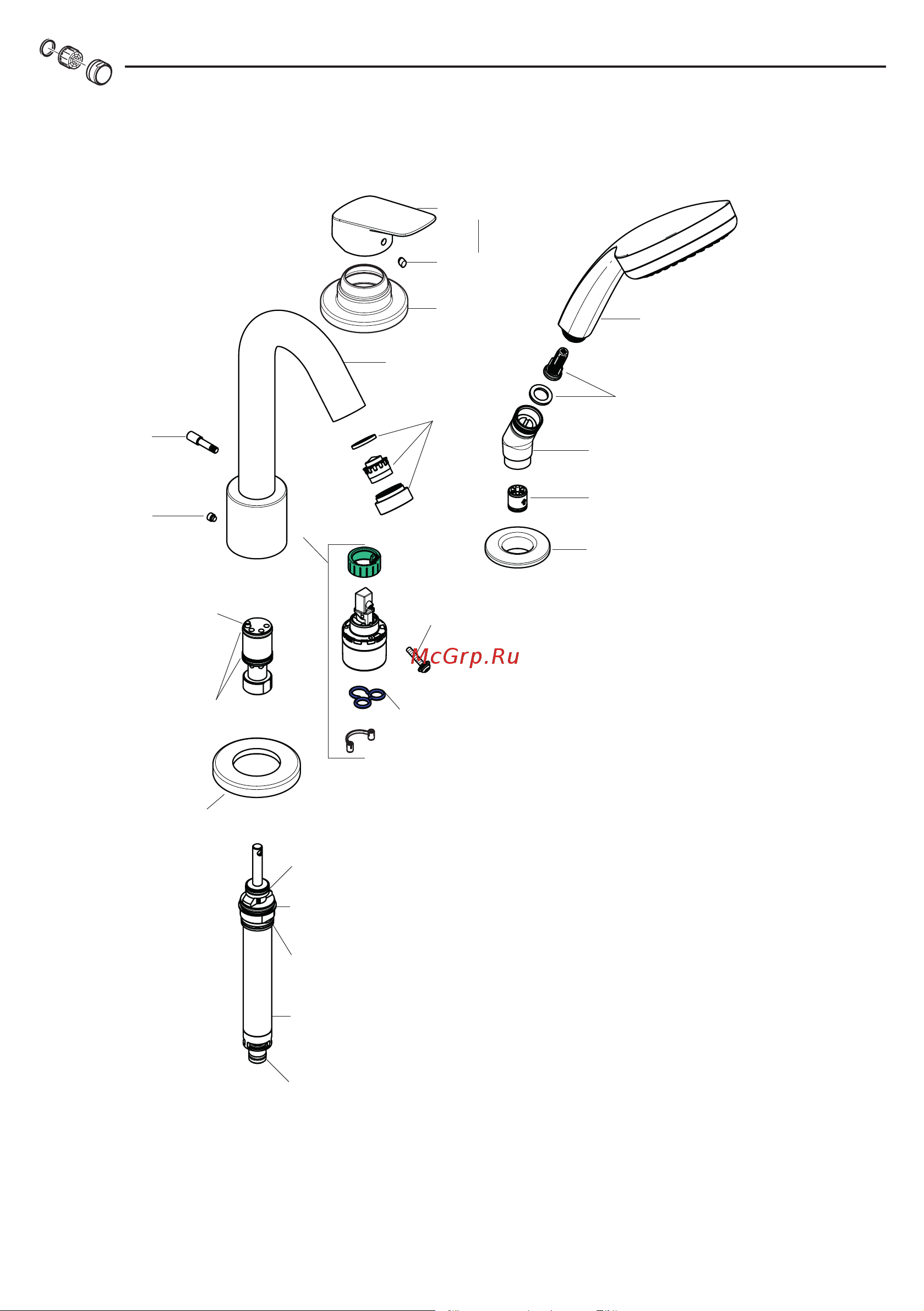 HansGrohe Logis 71313000 на 3 отверстия 00000035200 Инструкция к Hansgrohe Logis 71313000 00000035200 онлайн [38/44] 844045