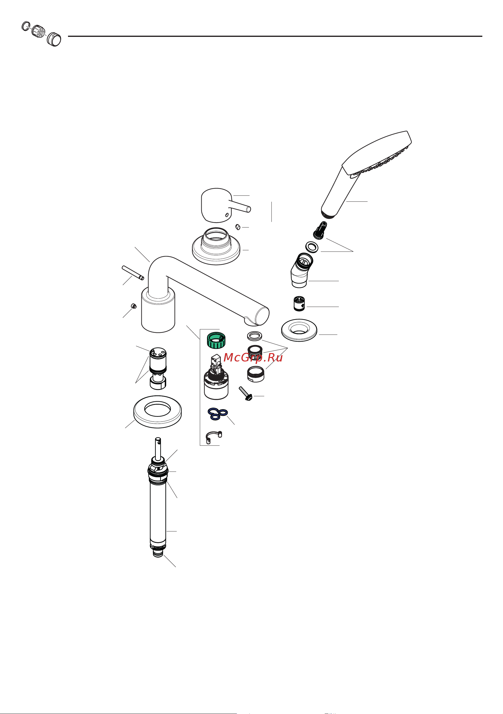 HansGrohe Logis 71313000 на 3 отверстия 00000035200 Инструкция к Hansgrohe Logis 71313000 00000035200 онлайн [40/44] 844045