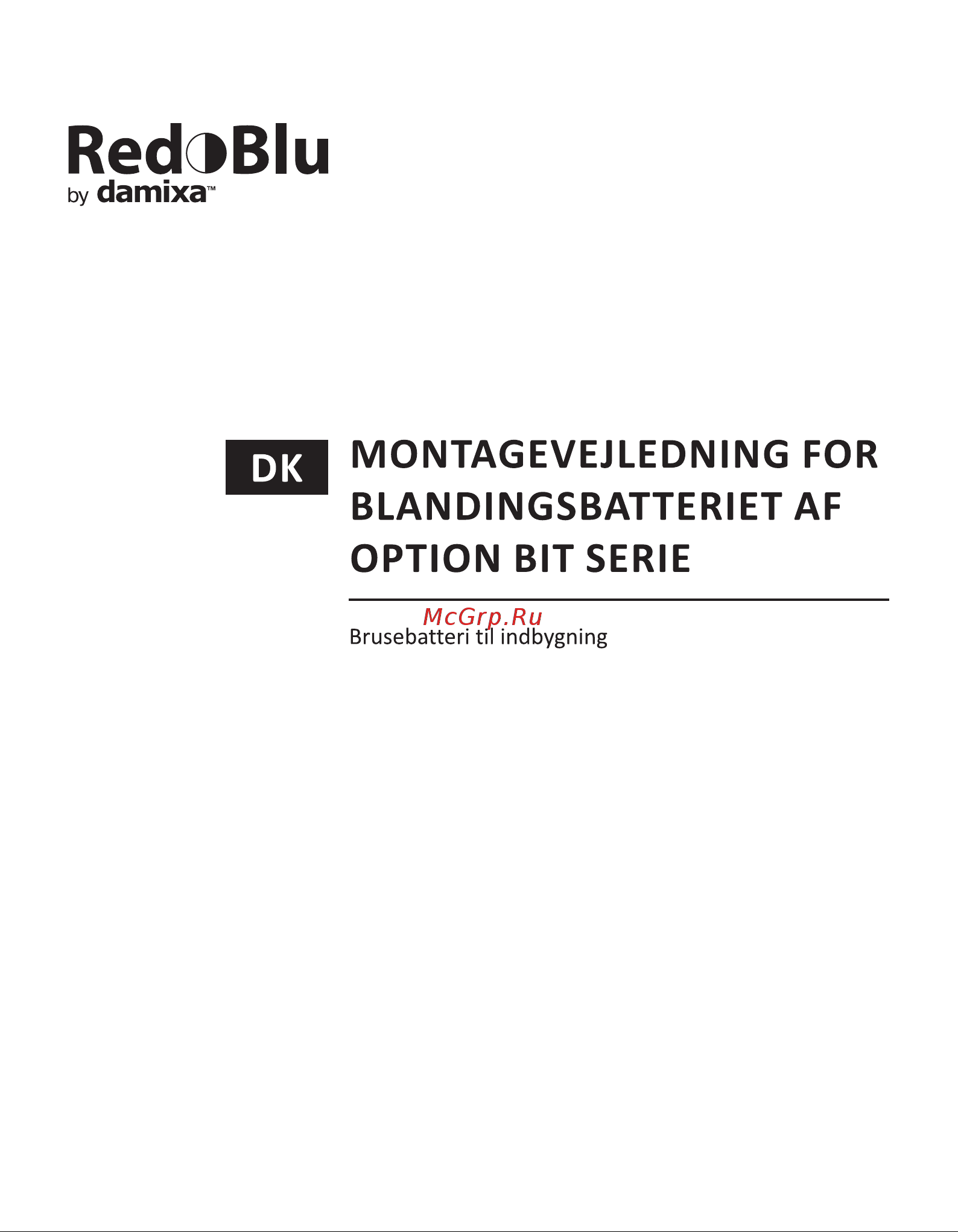 Redblu by damixa Option с гигиеническим душем, бронза 214000000 инструкция онлайн [10/16] 844099