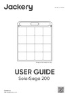 Jackery Solar Saga 200W 80-0200-USOR02 Инструкция Jackery Solar Saga 200W