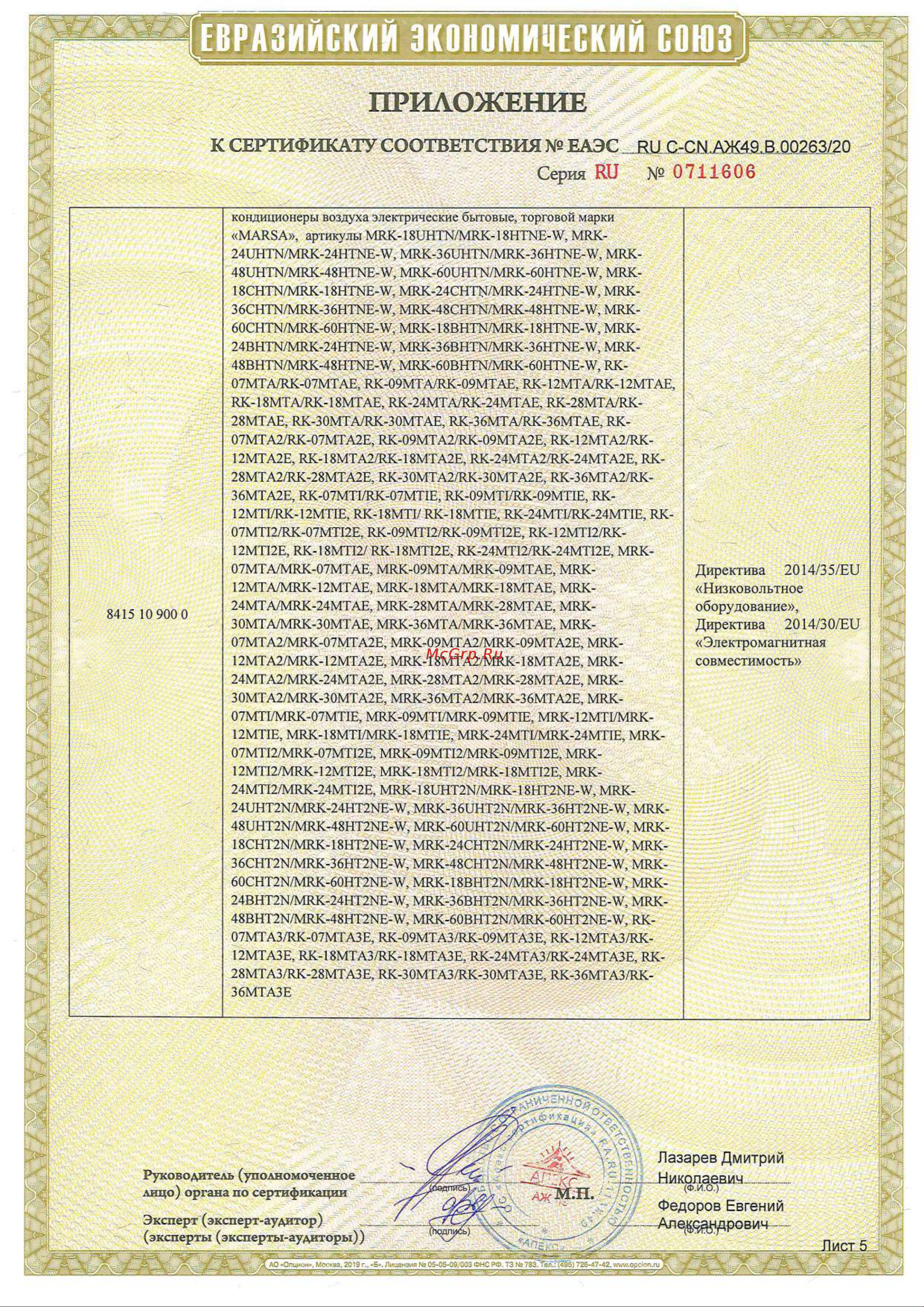 MARSA RK-09MTIRK-09MTI-внутрений блок RK-09MTIE-внешний блок 64874898 Инструкция к MARSA RK-09MTI/RK-09MTIE 64874898 онлайн [6/6] 844814