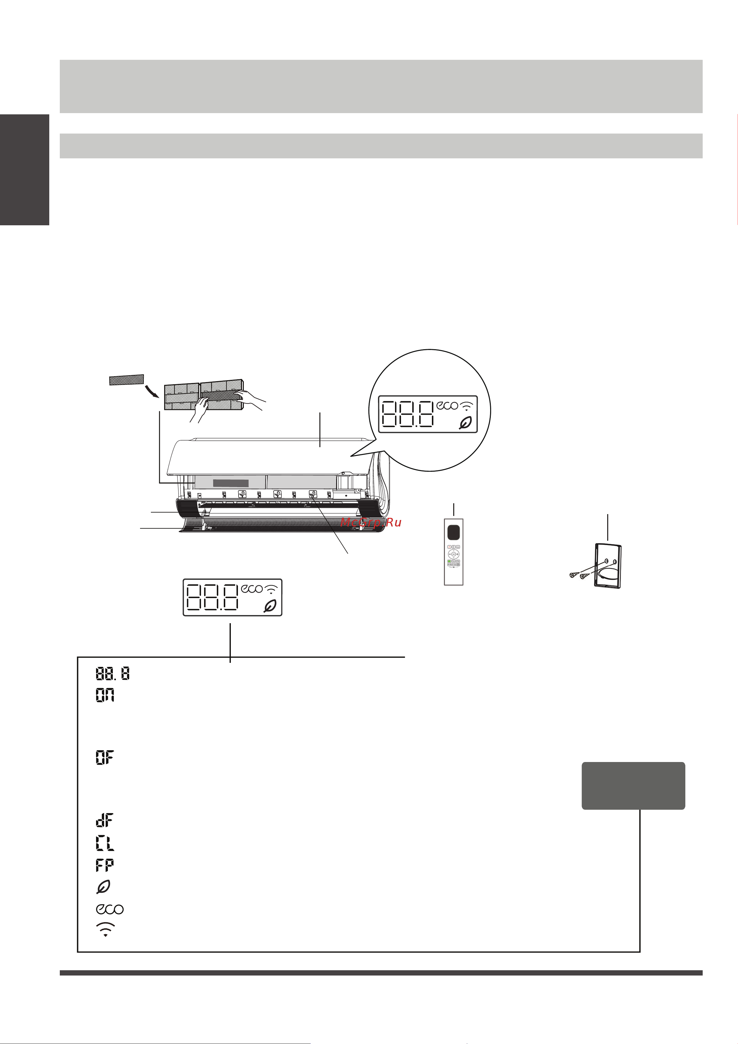 Midea инверторного типа MSFA1-12N8D6 Инструкция к Midea MSFA1-09N8D6 онлайн [10/52] 844819