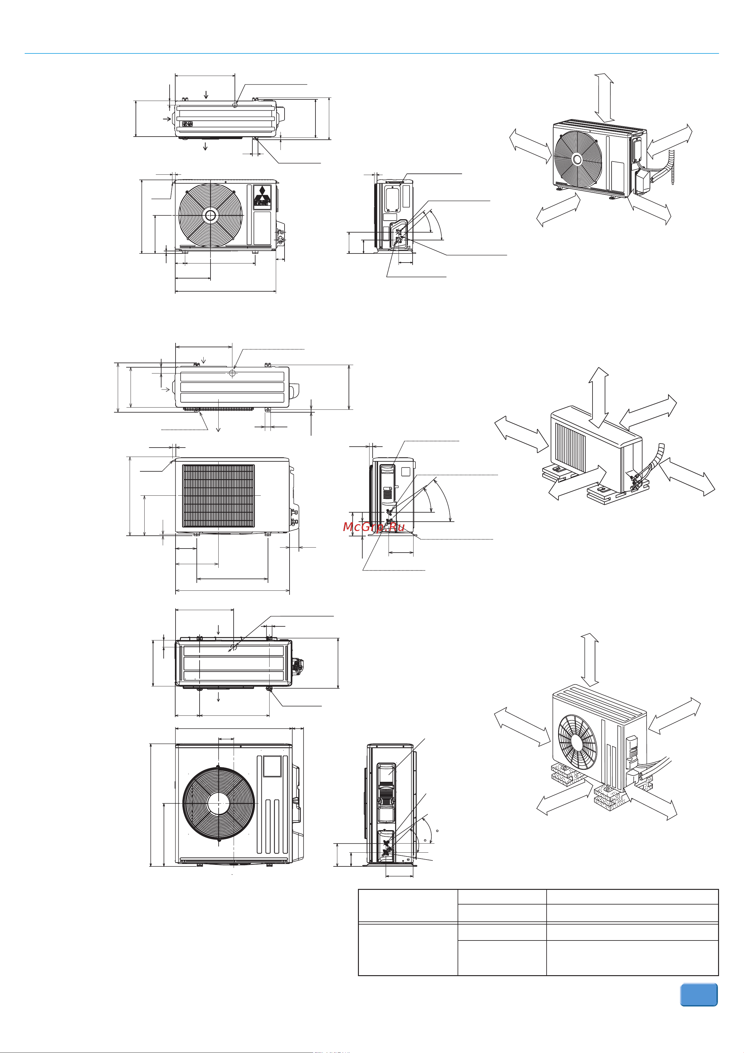Mitsubishi Electric MS-GF60VA/MU-GF60VA 103416 Инструкция к Mitsubishi Electric MS-GF35VA/MU-GF35VA 103414 онлайн [4/4] 844826