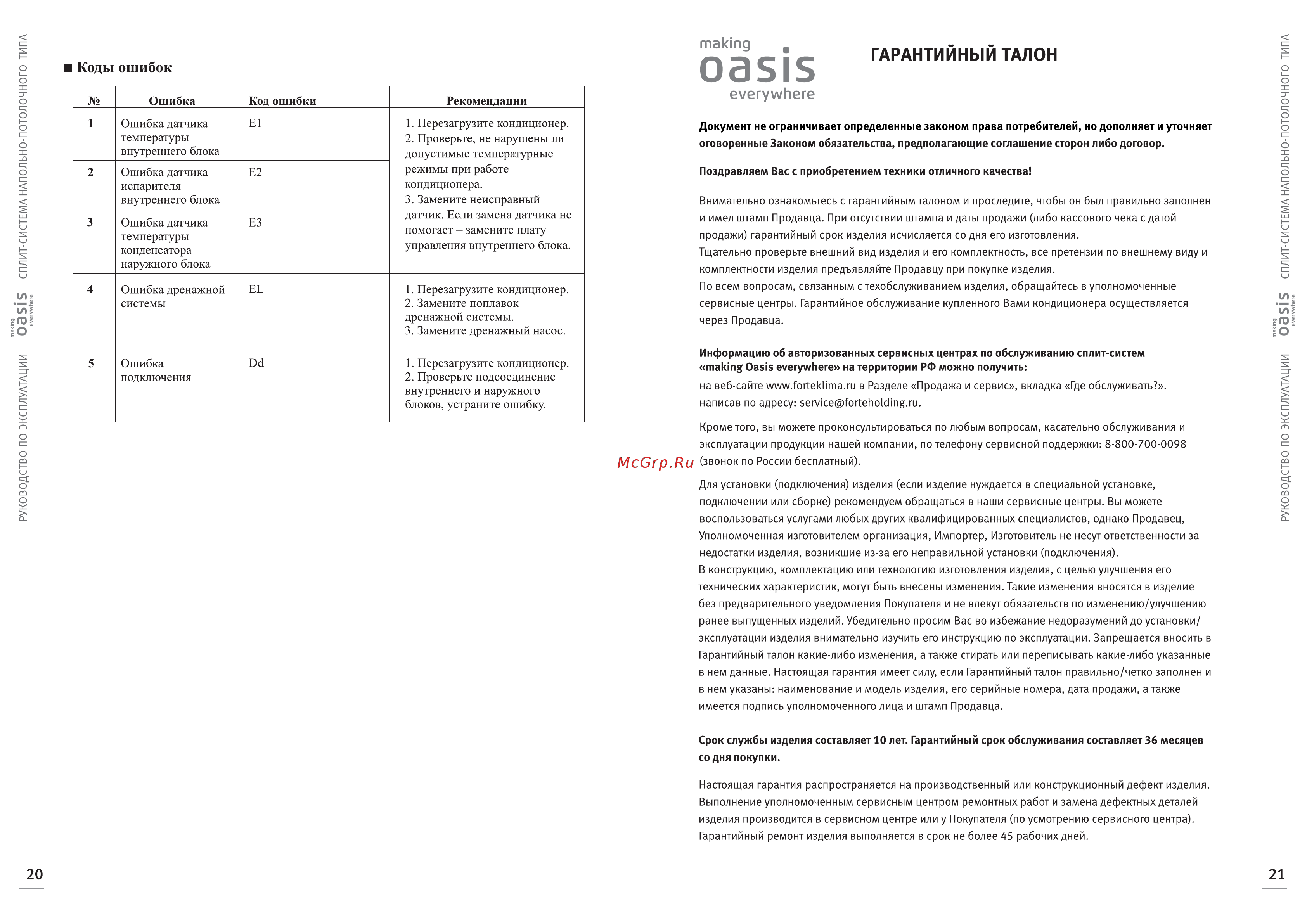 Oasis VN-48M 4640015383208 Инструкция к OASIS VN-24M 4640015383185 онлайн [12/16] 844848