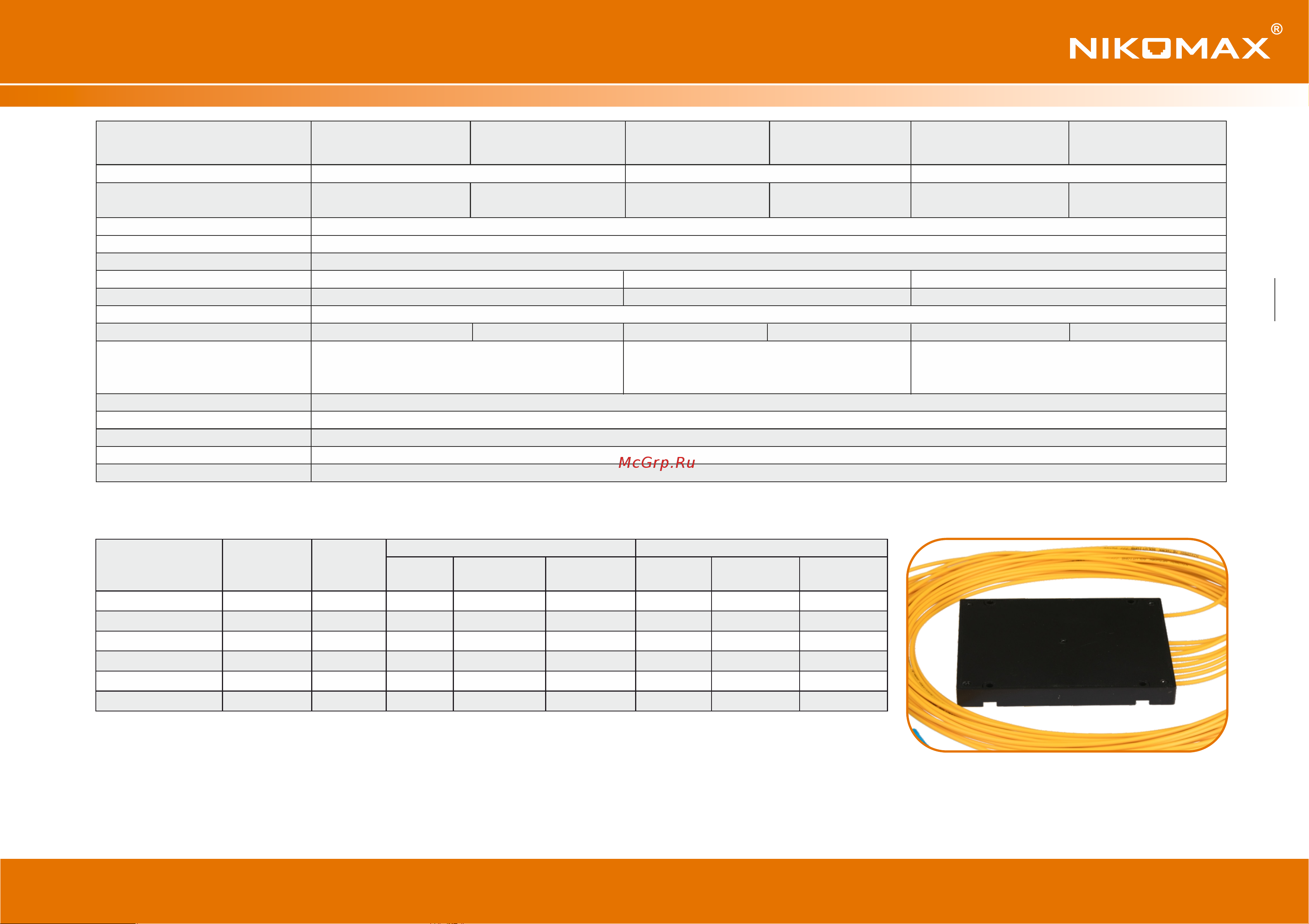 NIKOMAX планарный 1x8, одномодовый, G.657.A1, SC/UPC, стандартный корпус, 2 мм NMF-SPP1X8A1-SCU-B Инструкция к товару онлайн [2/2] 844917