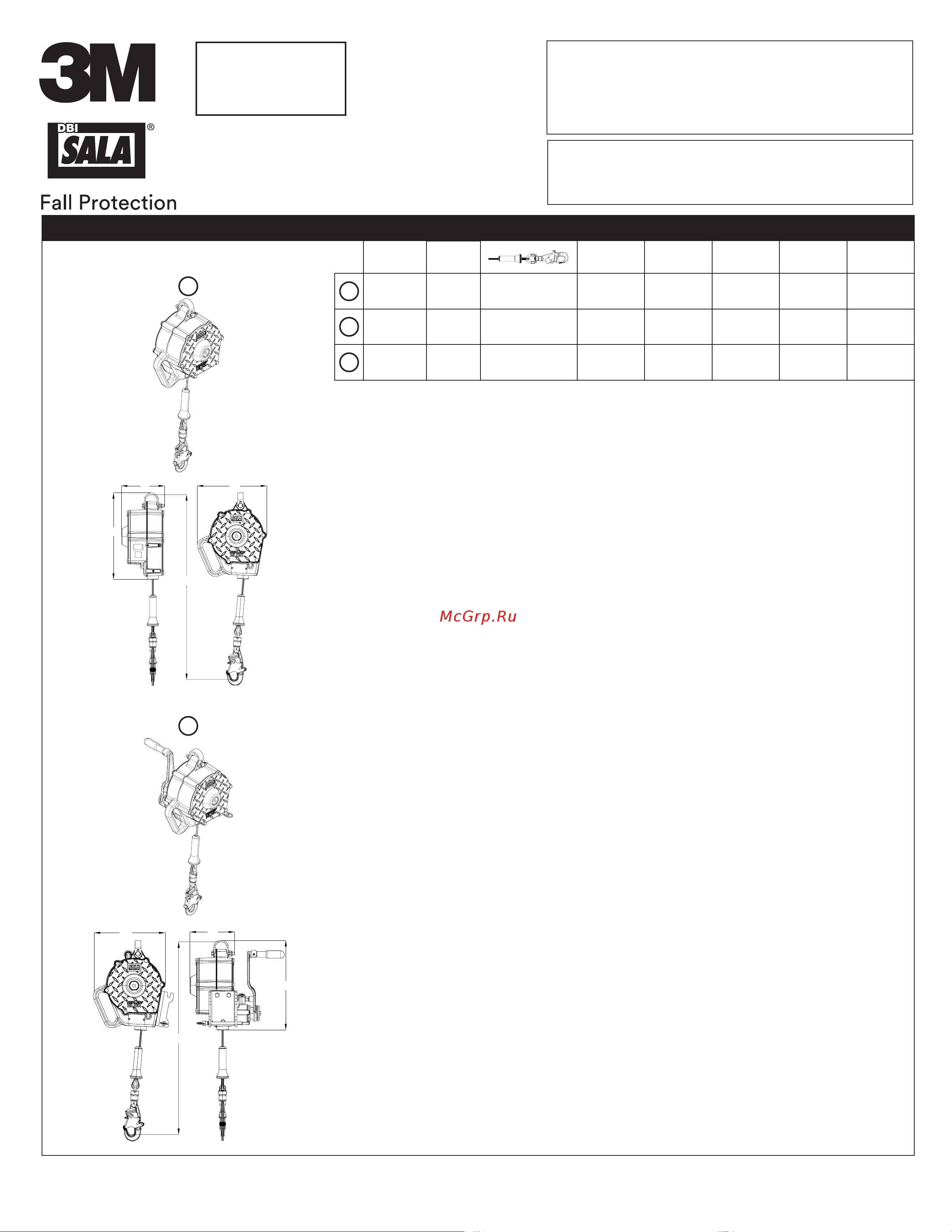 3м DBI-SALA Sealed-Blok длина 4.5 м 3400811 Инструкция онлайн