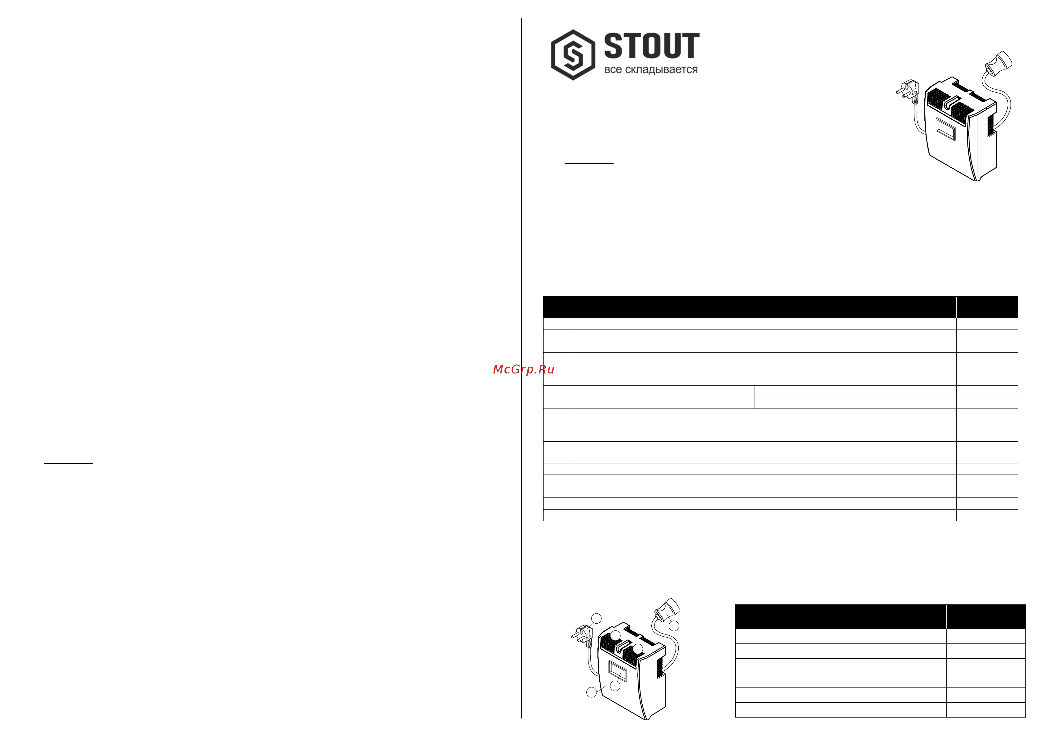 STOUT Sst-0001-000900 st 900 RG00919ME9294K Технический паспорт онлайн