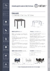 B:rattan Dallas 800х800мм, коричневый 9096.3 Презентация пластикового стола Rattan Dallas