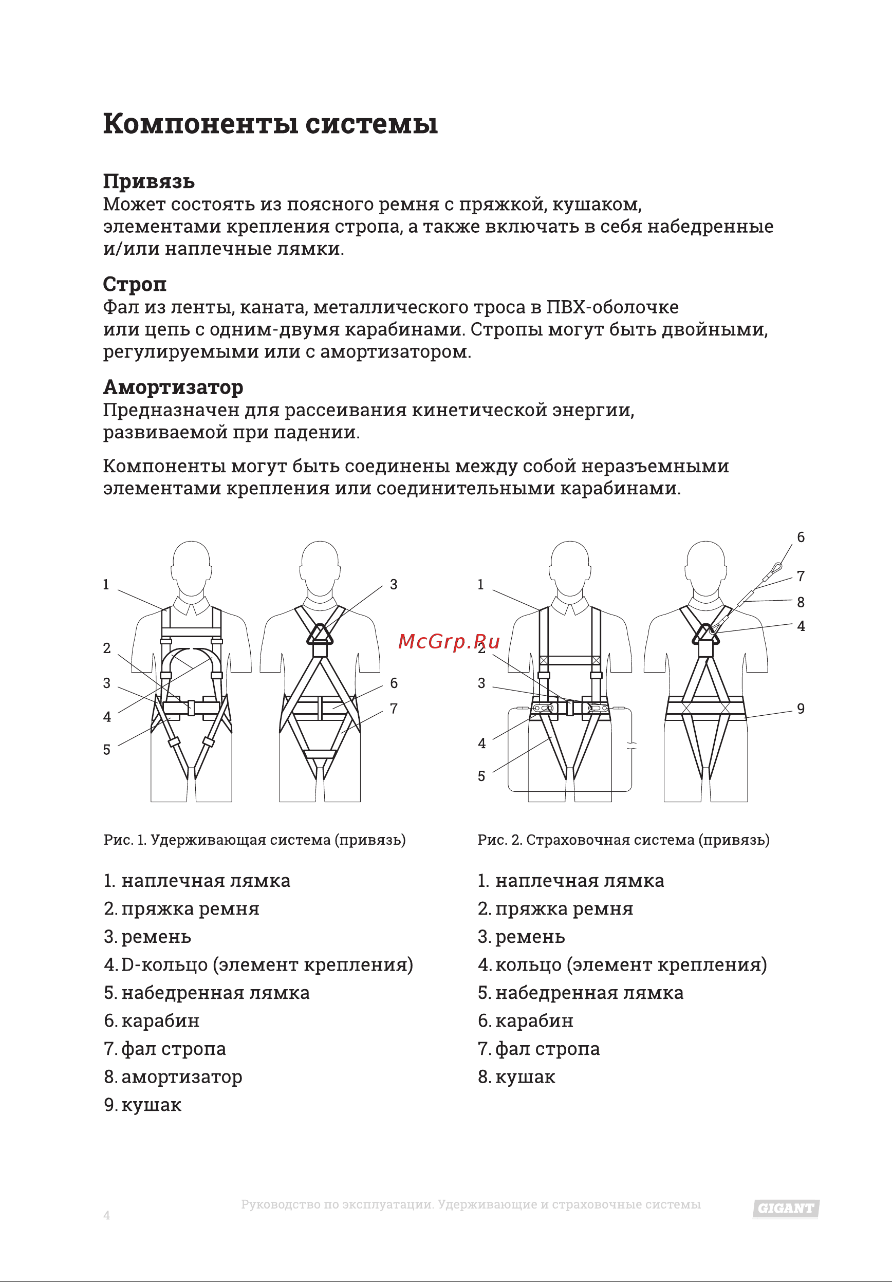 Gigant УС 2 аБЖ (Россия) Инструкция к товару онлайн [4/16] 846030