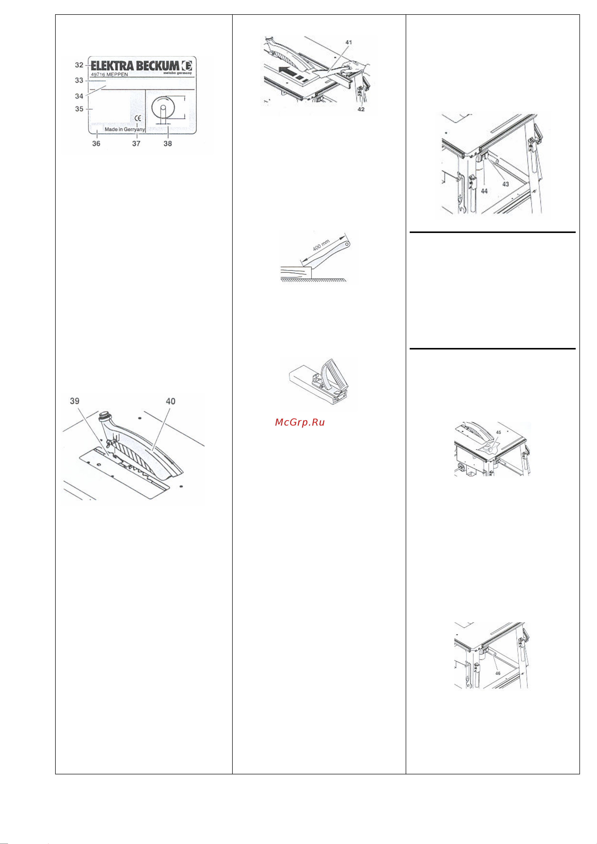 Metabo TKHS 315 C 2800 DNB 0103152100 Инструкция к Metabo TKHS 315 C 2800 DNB 0103152100 онлайн [6/13] 846104